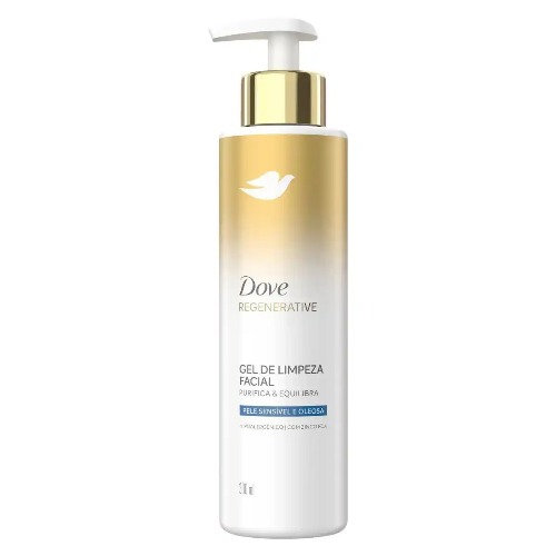 Gel De Limpeza Facial Dove 300Ml Regenerative Purifica E Equilibra