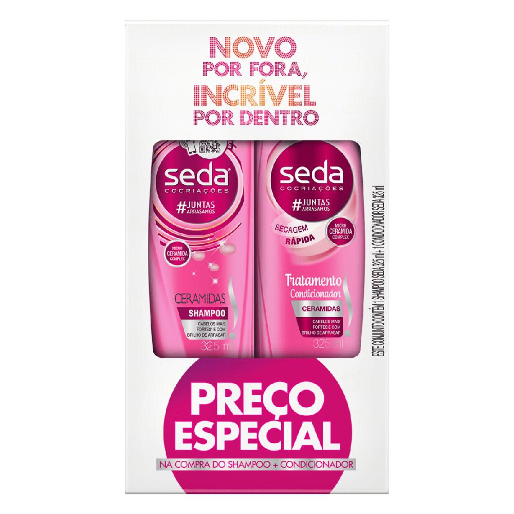 Kit Seda Shampoo 300Ml + Condicionador 190Ml Ceramidas