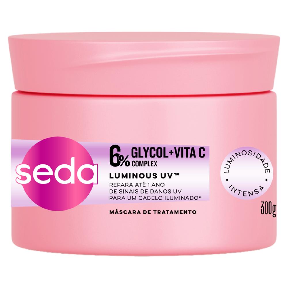 Mascara De Tratamento Seda 300Ml Glycol Vit C Luminous Uv