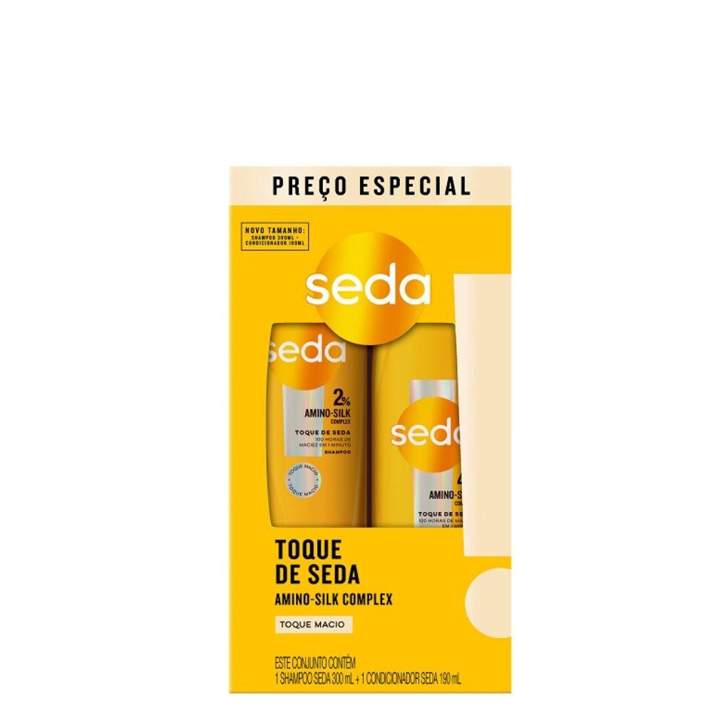 Kit Seda Shampoo 300Ml + Condicionador 190Ml Toque De Seda