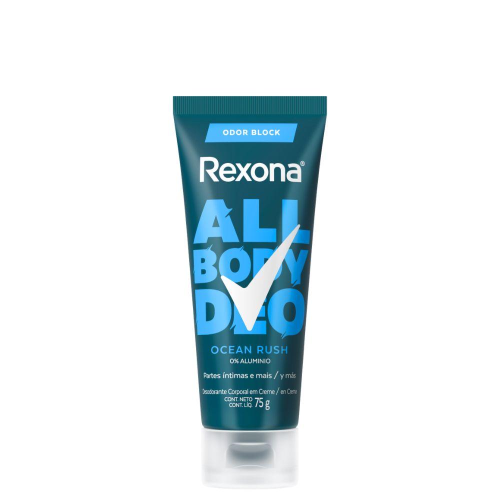 Desodorante Corporal Rexona Creme 75G All Body Deo Men Ocean Rush