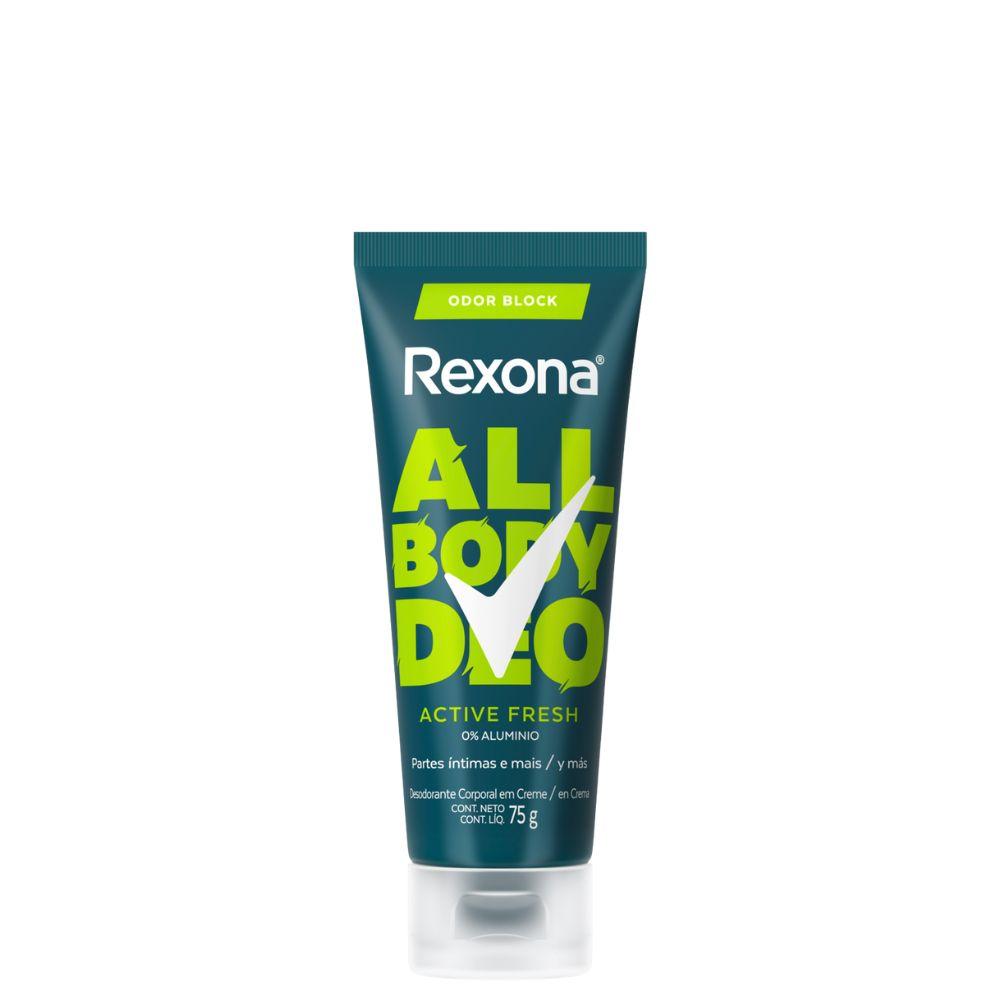 Desodorante Corporal Rexona Creme 75G All Body Deo Men Active Fresh
