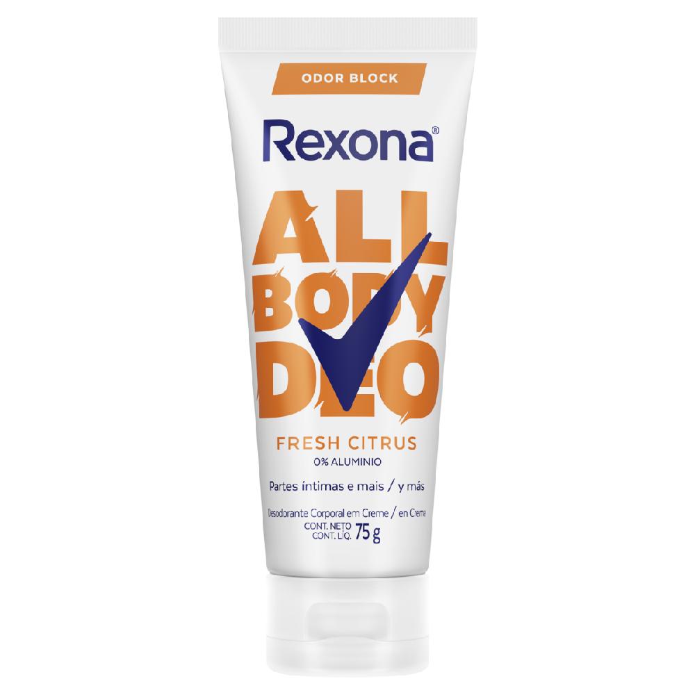 Desodorante Corporal Rexona Creme 75G All Body Deo Fresh Citrus 