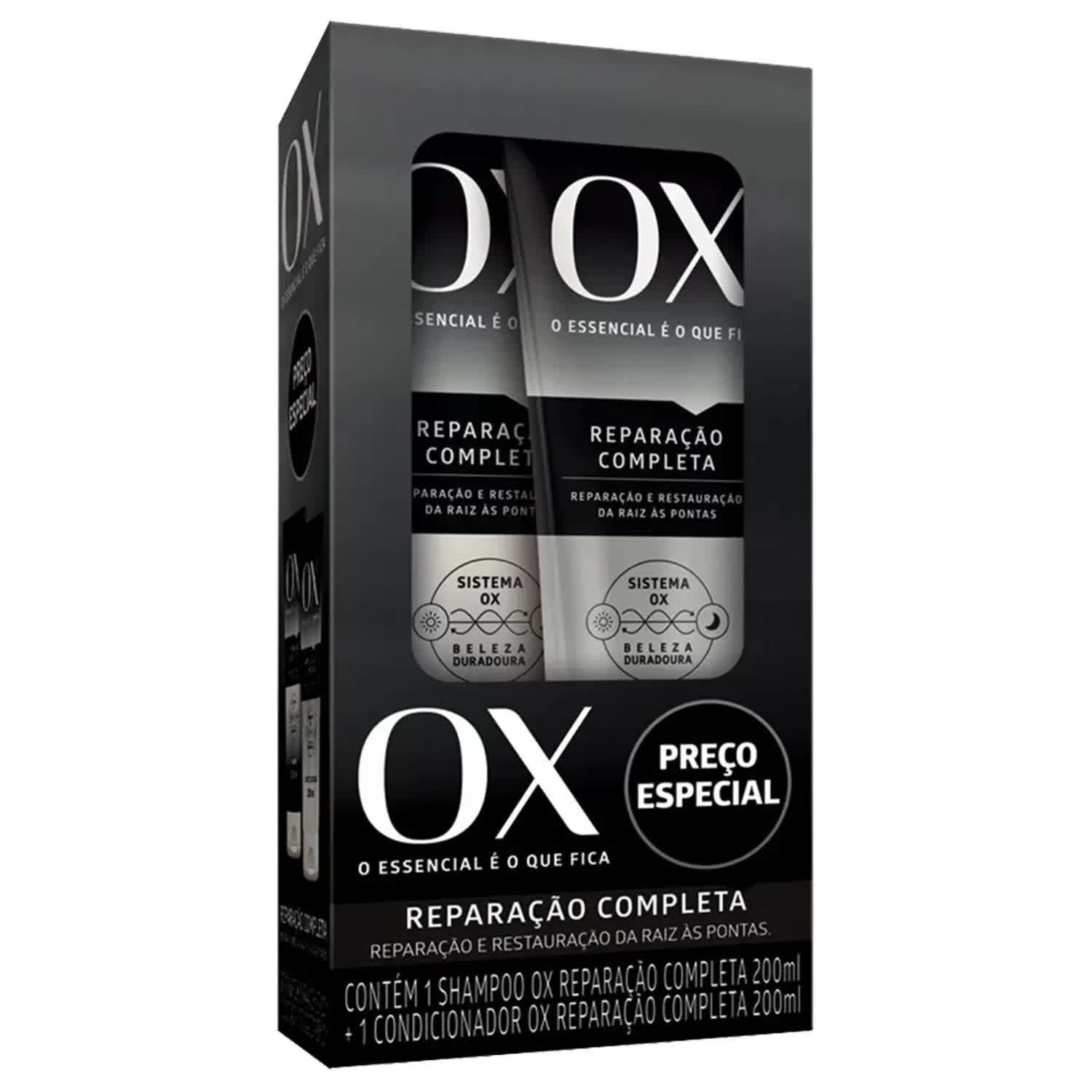 Kit Ox Reparação Completa Shampoo 200ml + Condicionador 200ml