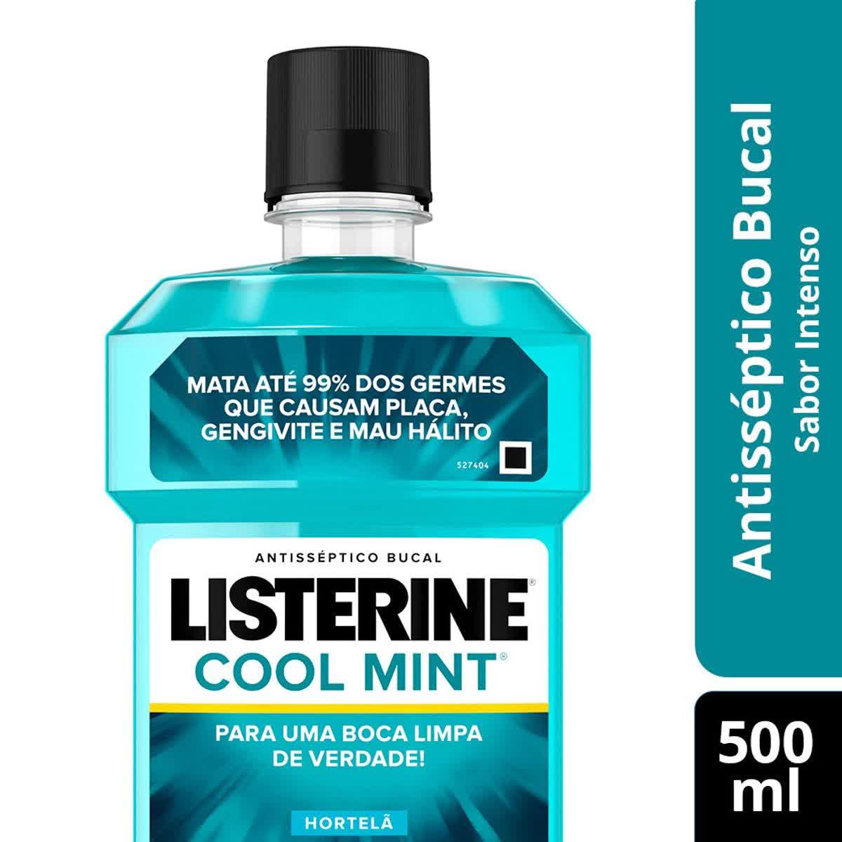 Enxaguante Bucal Listerine Cool Mint Leve 500ml Pague 350ml