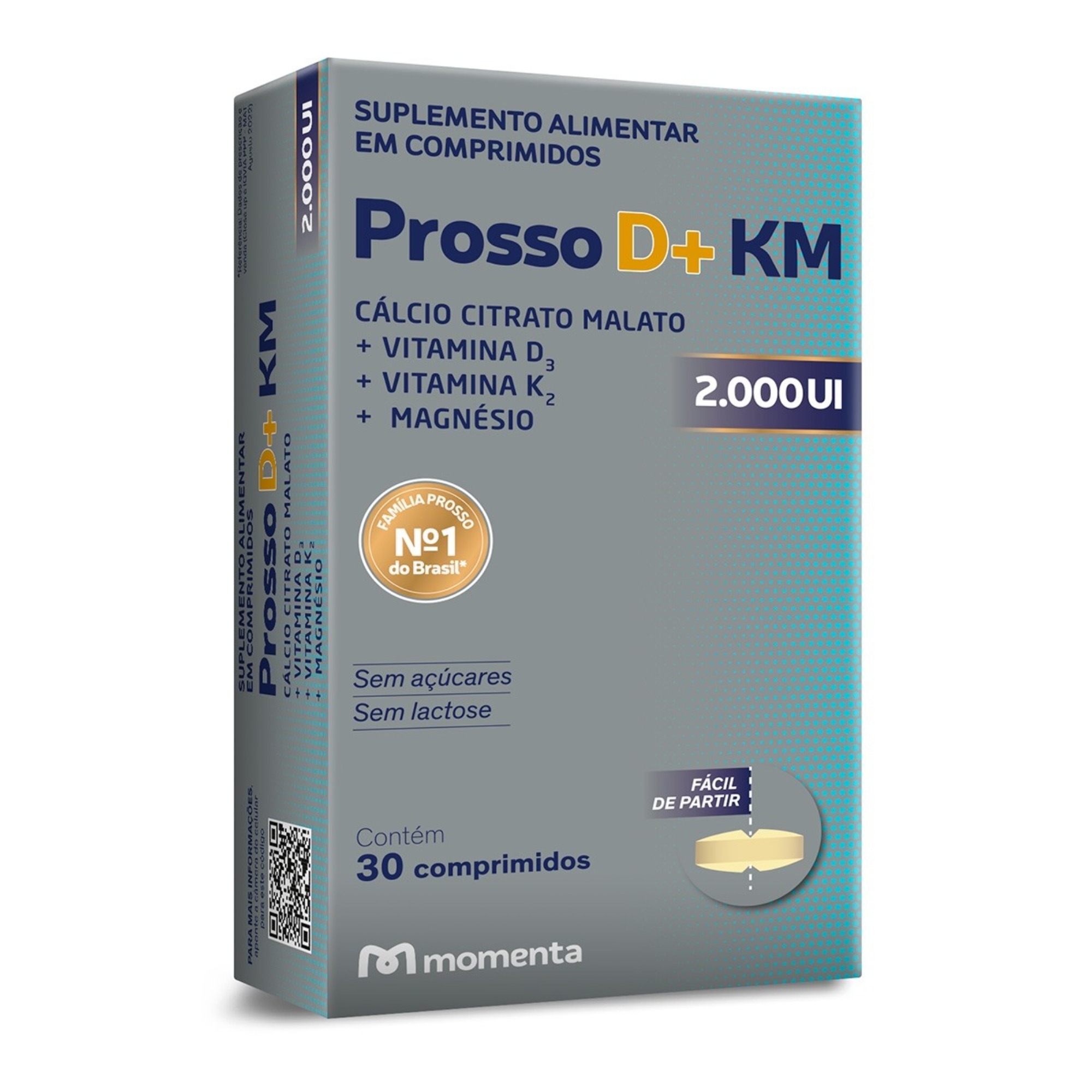 Prosso D+KM 2.000UI com  30 Comprimidos