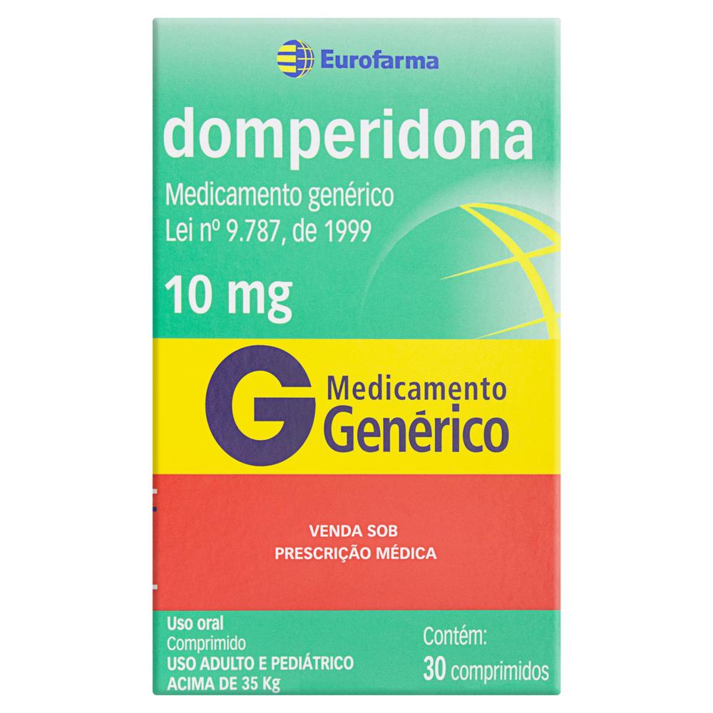 Domperidona 10mg com 30 Comprimidos Eurofarma Genérico