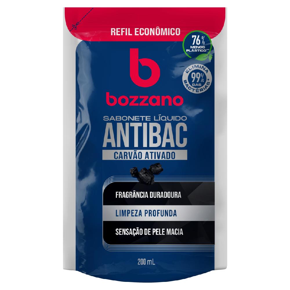 Sab Liq Bozzano 200ml Carvao Ativa Refil
