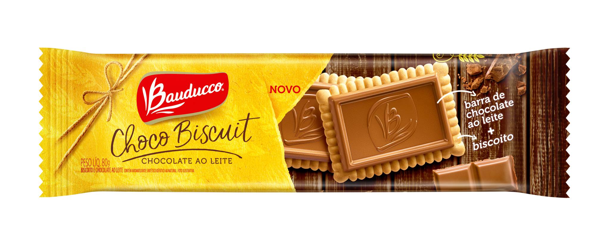 Choco Biscuit Bauducco Chocolate Ao Leite 80g