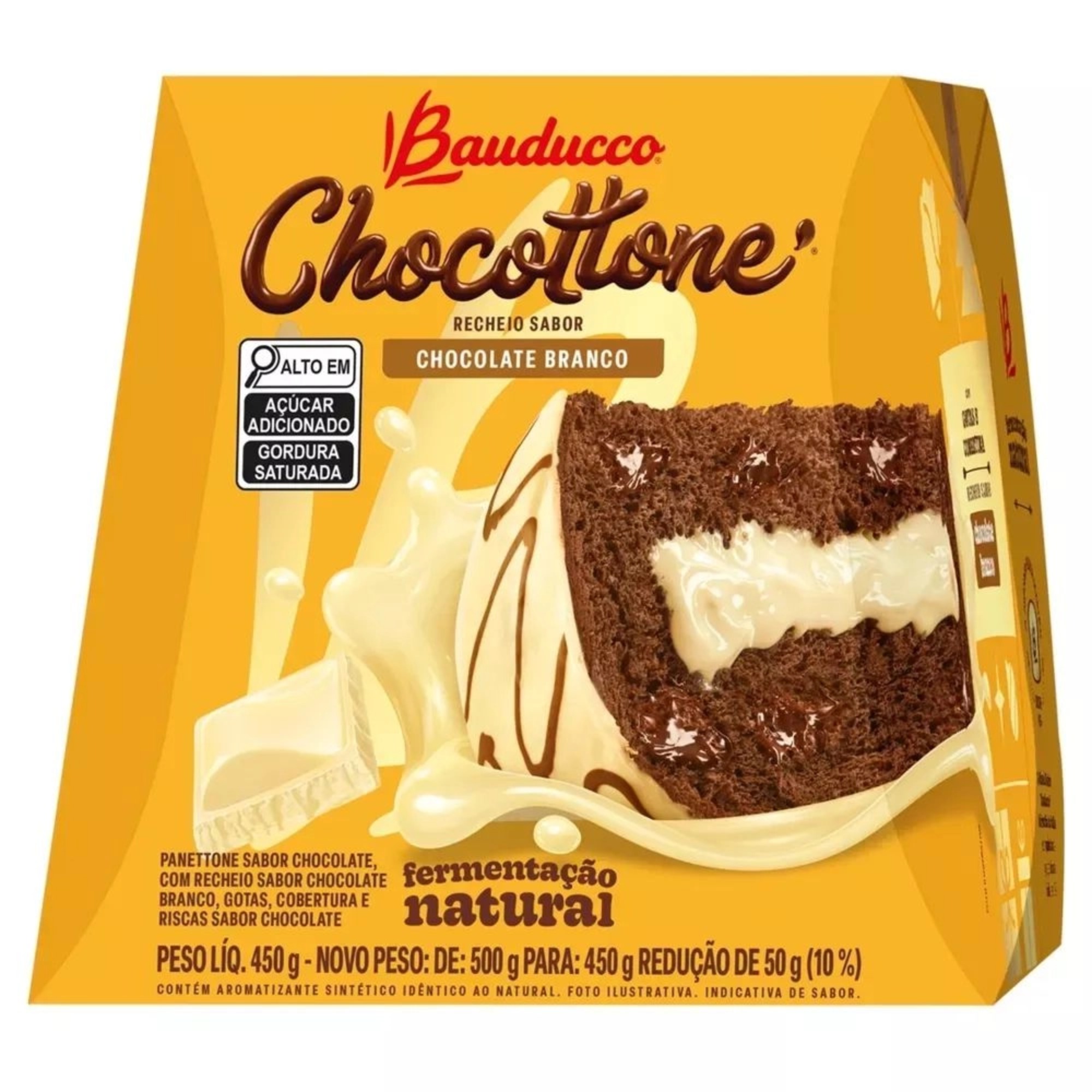 Chocottone Bauducco Maxi Chocolate Branco 500g