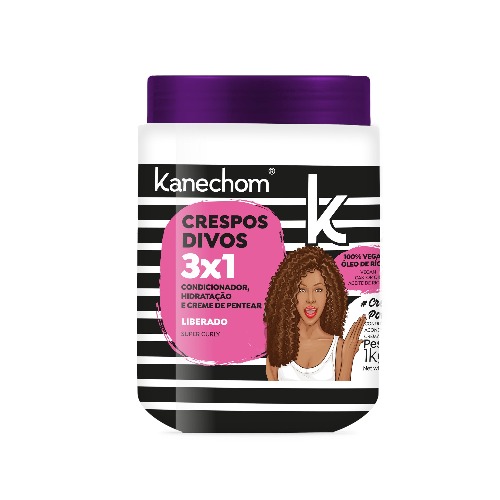 Creme De Tratamento Capilar Kanechom Crespos Divos 3X1 1K