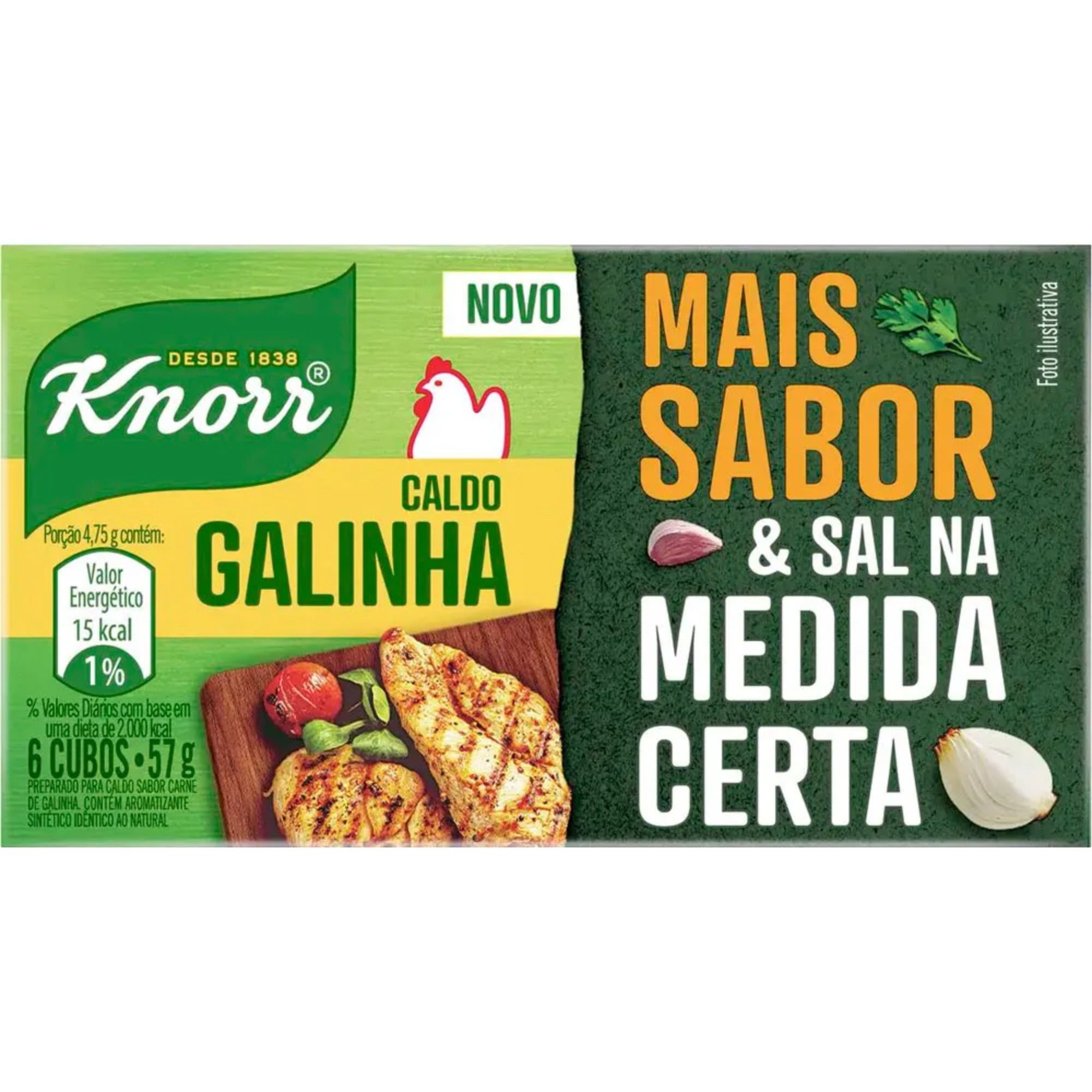 Caldo Knorr 57g com 6 Cubos Galinha