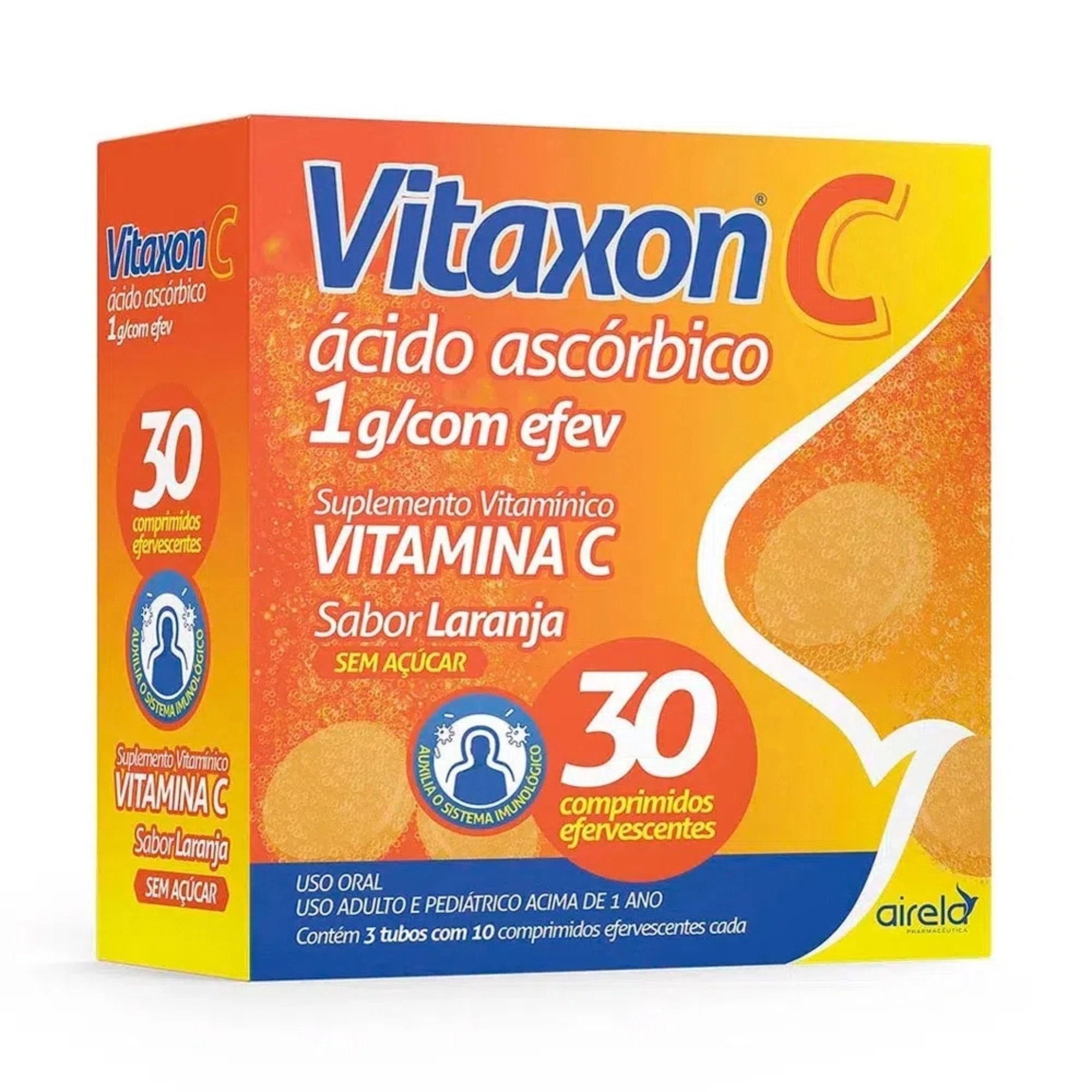 Vitaxon C 1g com 30 Comprimidos Efervescentes Airela