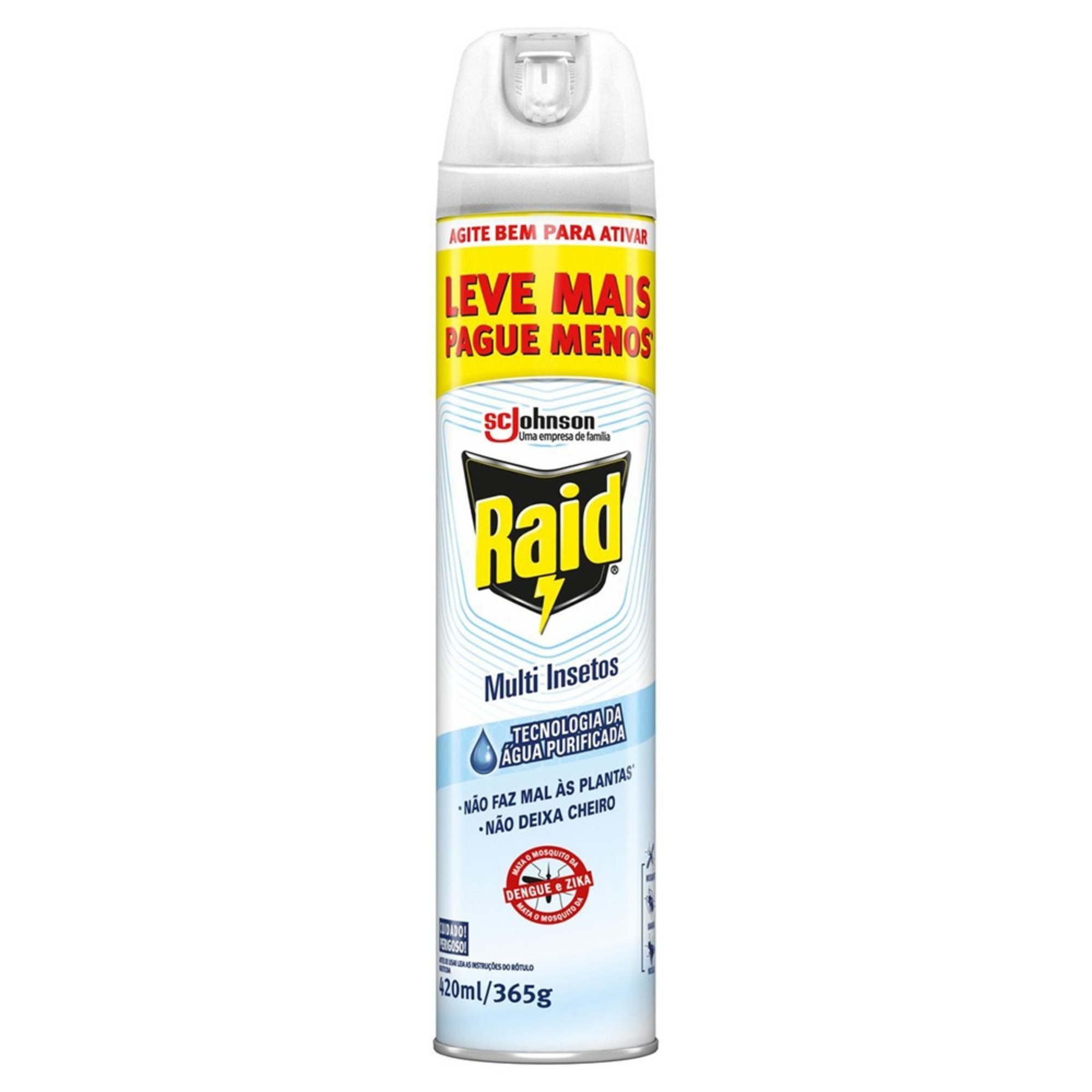 Raid Inseticidade Aerosol 420ml Multi Insetos