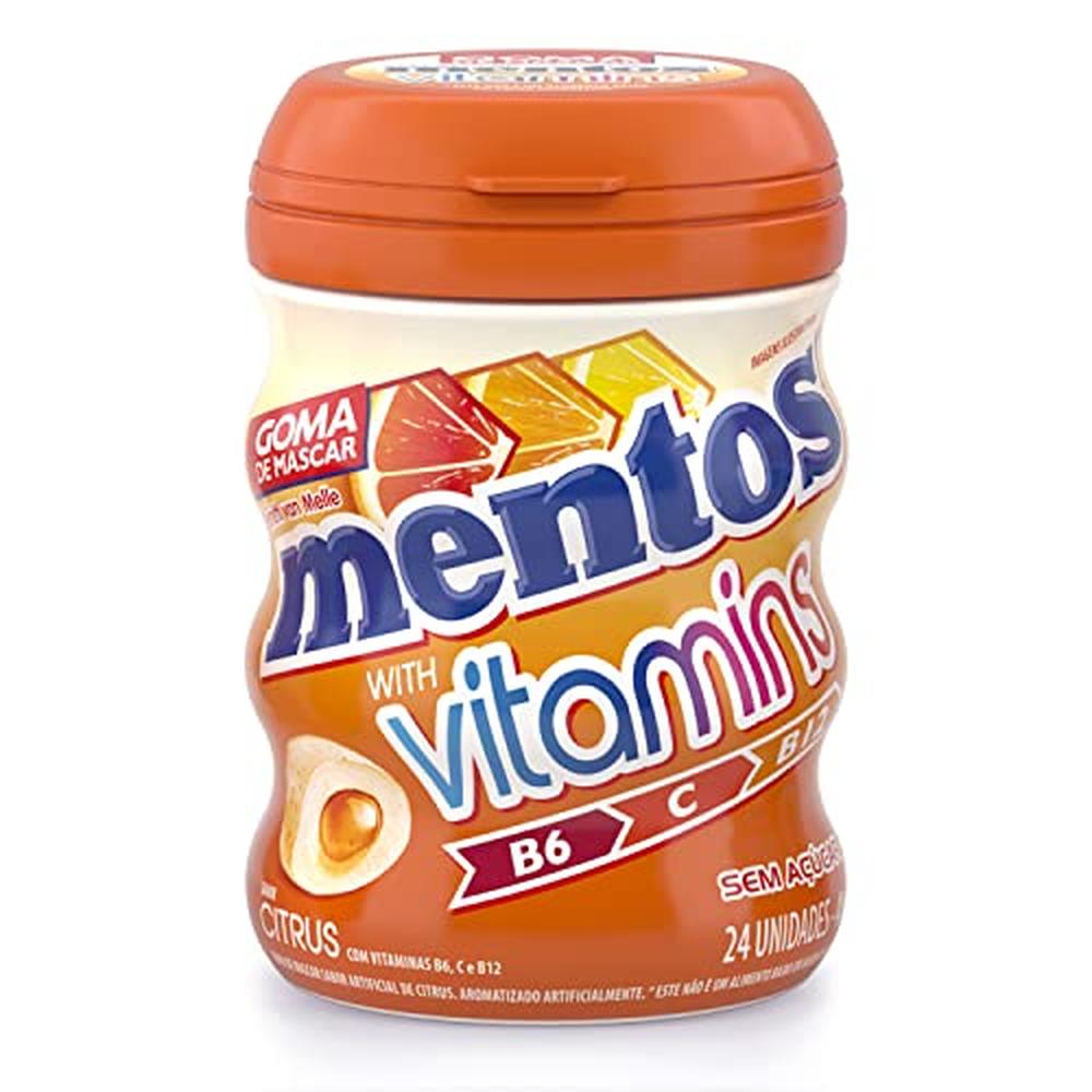 Goma Mentos Garrafa 56g Vitamins
