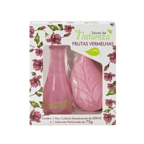 Kit Colônia + Sabonete Seivas da Natureza Frutas Vermelhas