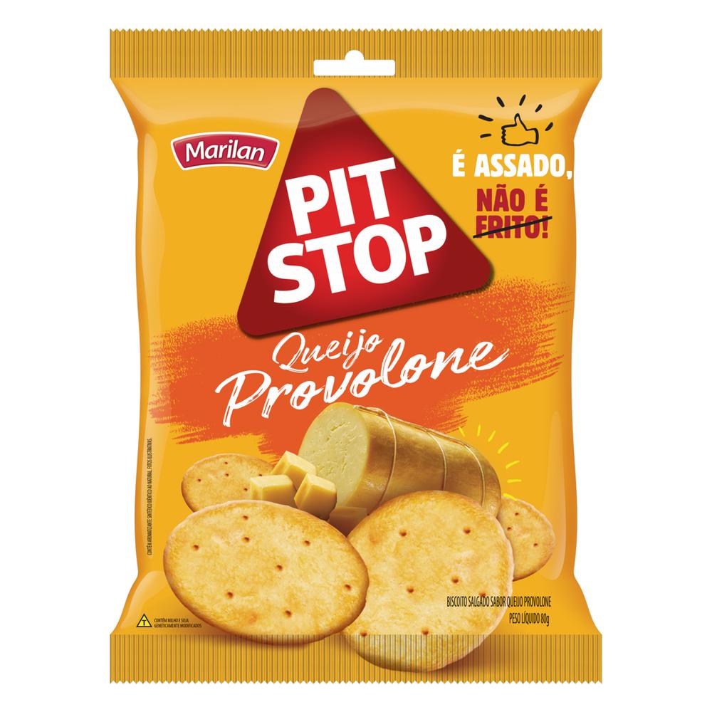 Biscoito Pit Stop 80g Queijo Provolone