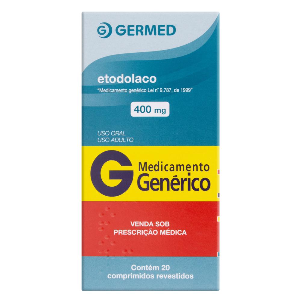 Etodolaco 400mg com 20 Comprimidos Germed genérico