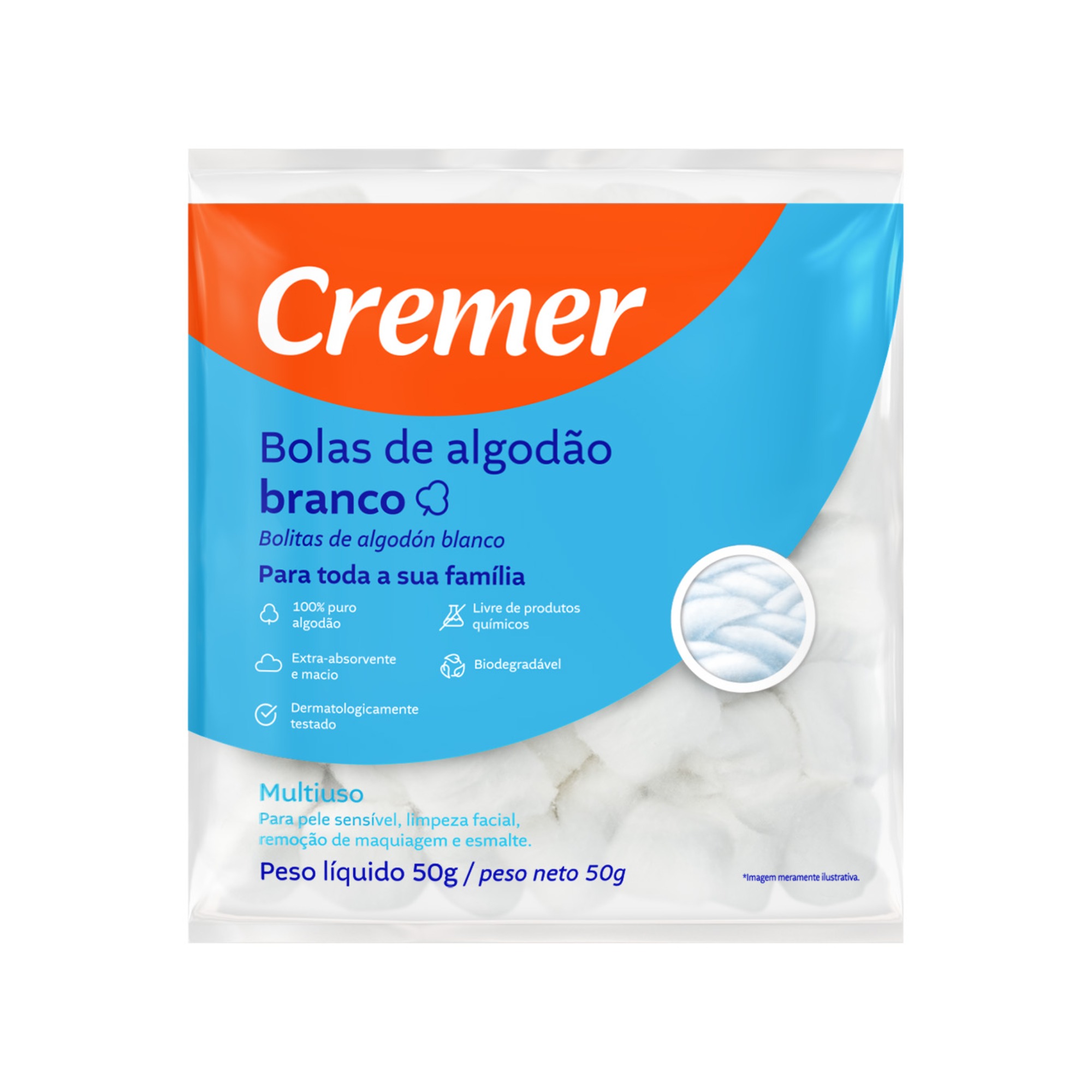 Bolas De Algodão Cremer 50g