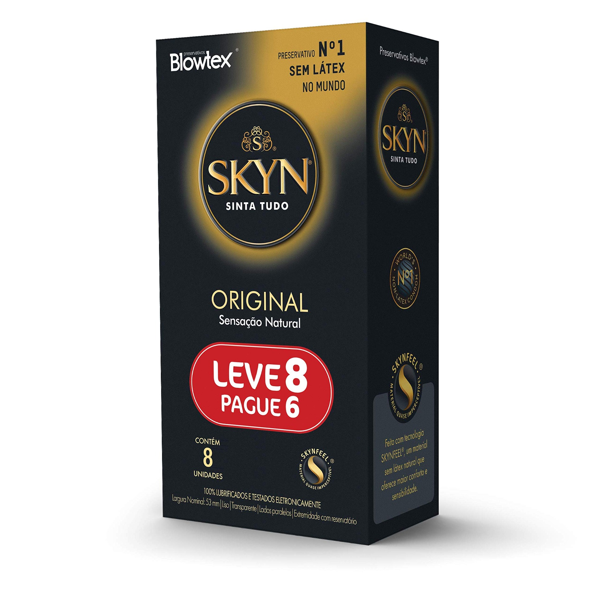 Preservativo Blowtex Leve 8 Pague 6 Unidades Skyn Original