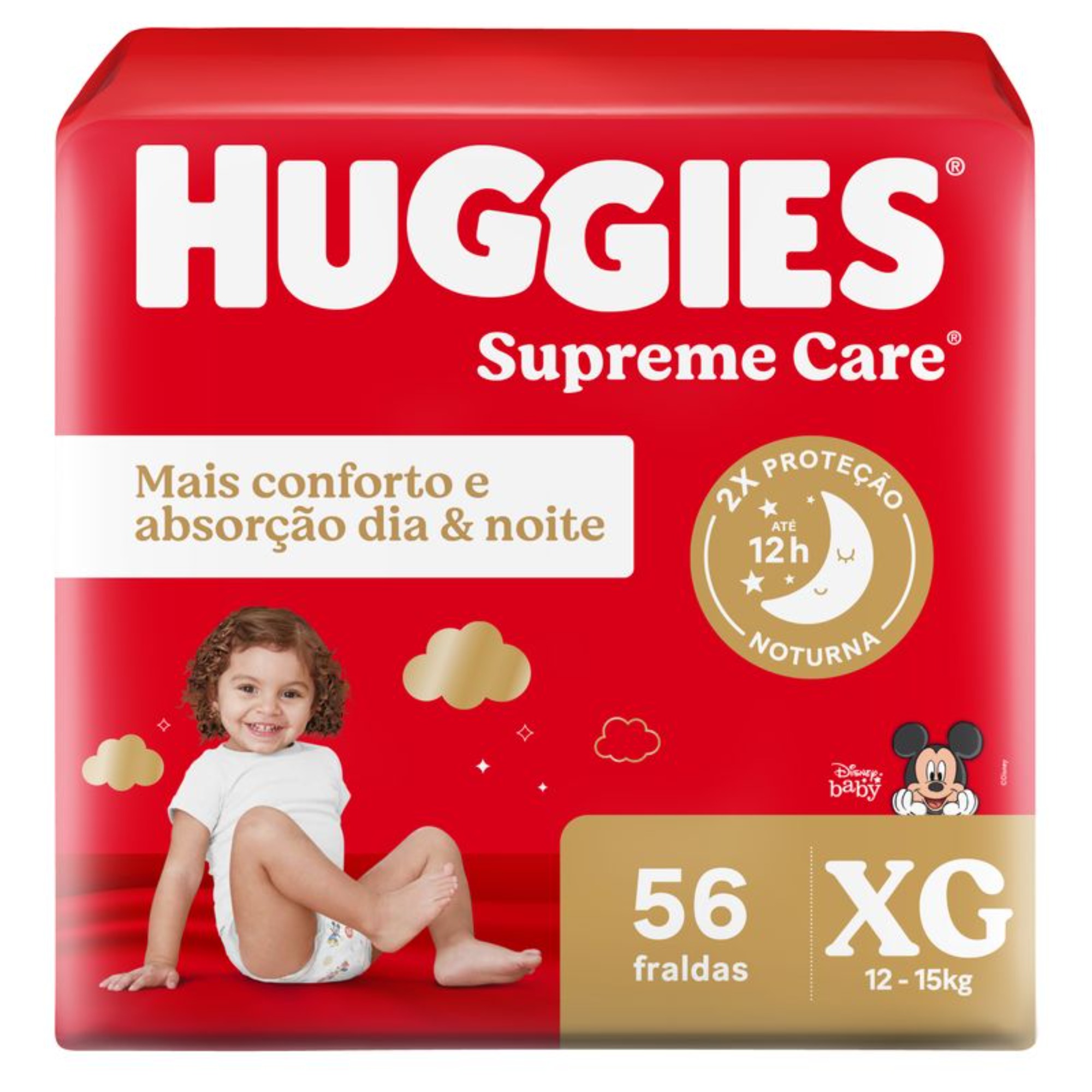 Fralda Huggies Supreme Hiper XG 56 Unidades