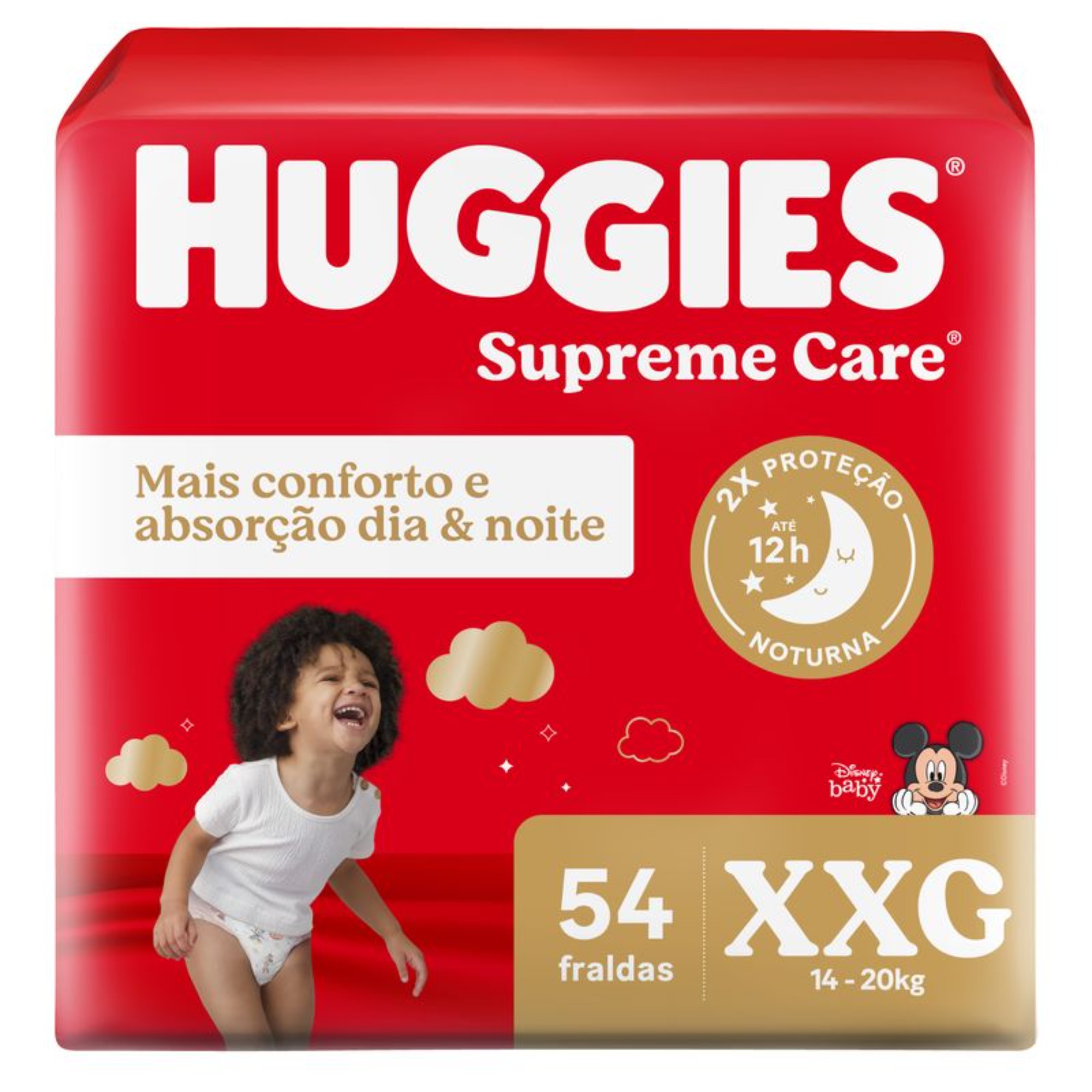Fralda Huggies Supreme Hiper XXG 54 Unidades