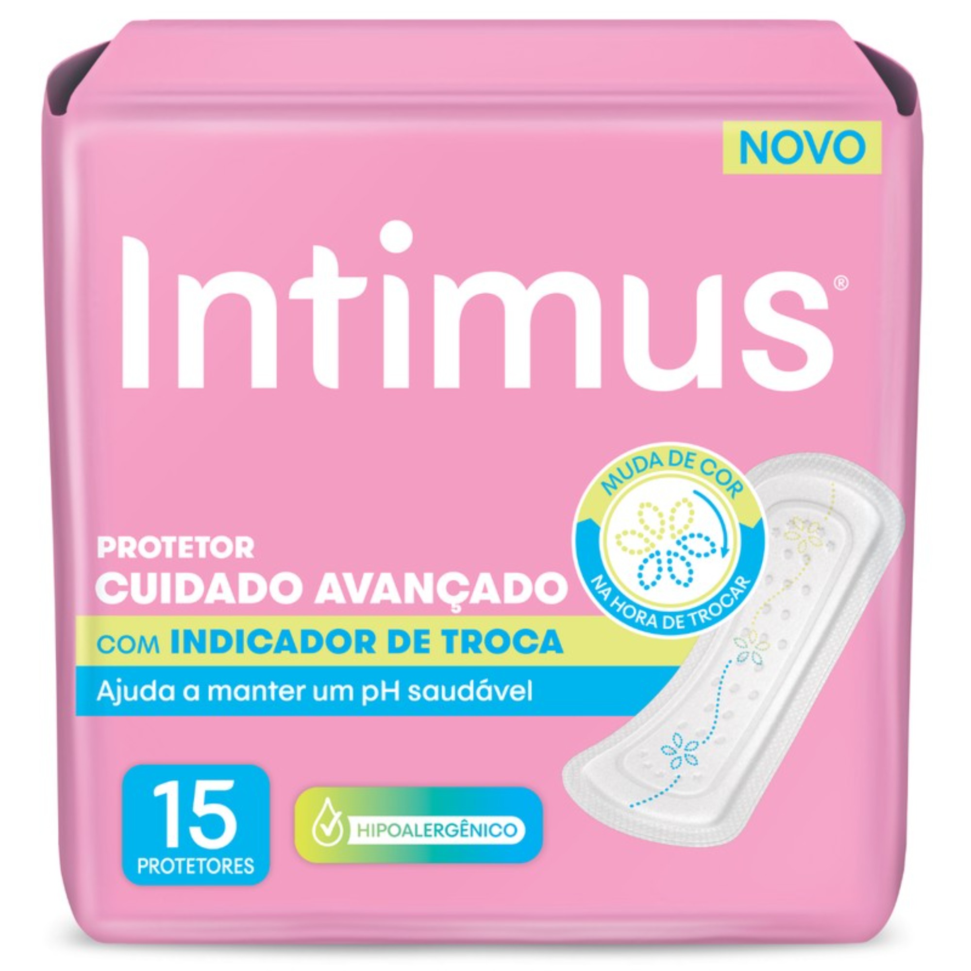 Protetor Diário Intimus 15 Unidades com Indicador de Troca