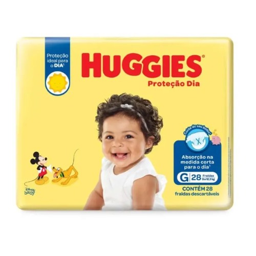 Fralda Huggies Tripla Proteção Dia G com 28 Unidades