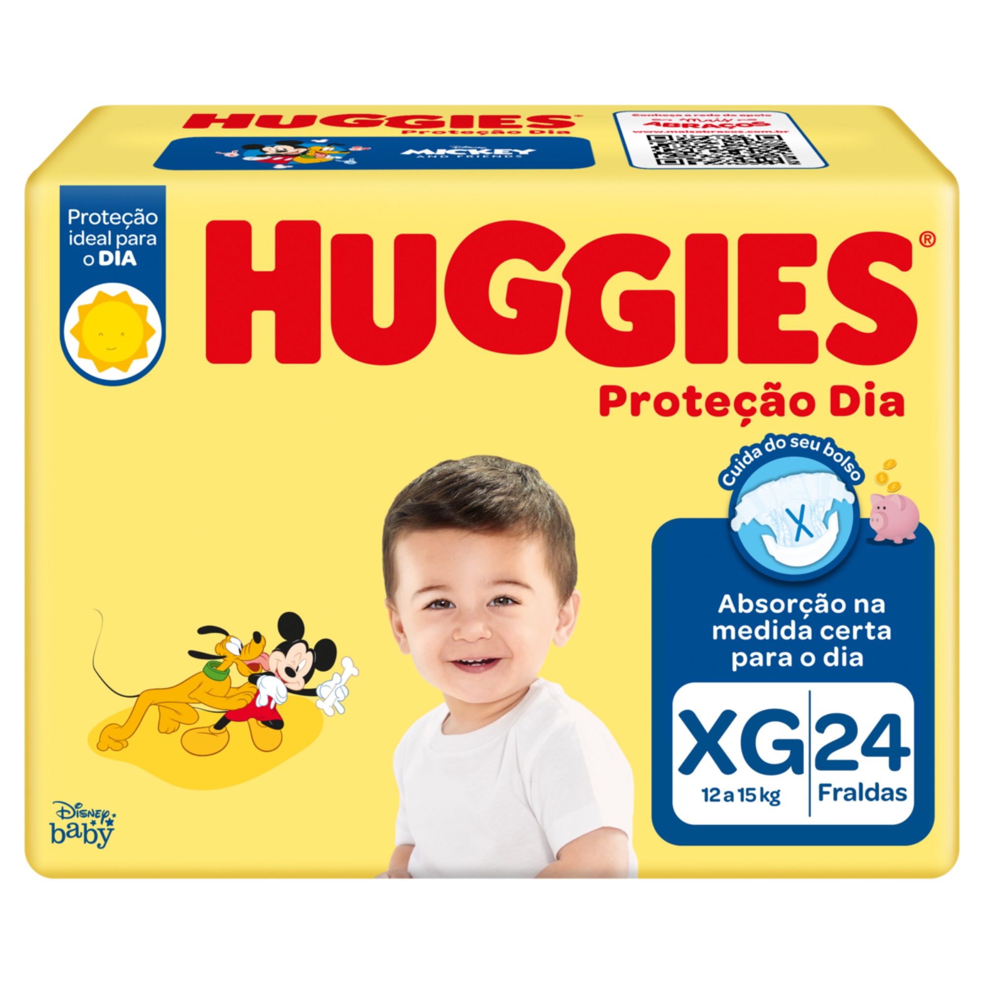 Fralda Huggies Tripla Proteção Dia XG com 24 Unidades