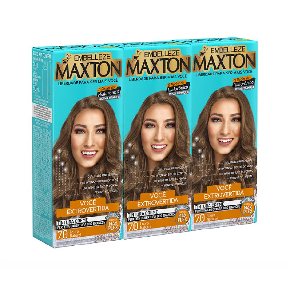 Kit Tint Maxton Prat 7.0 Louro Nat Lv3 Pg2Un