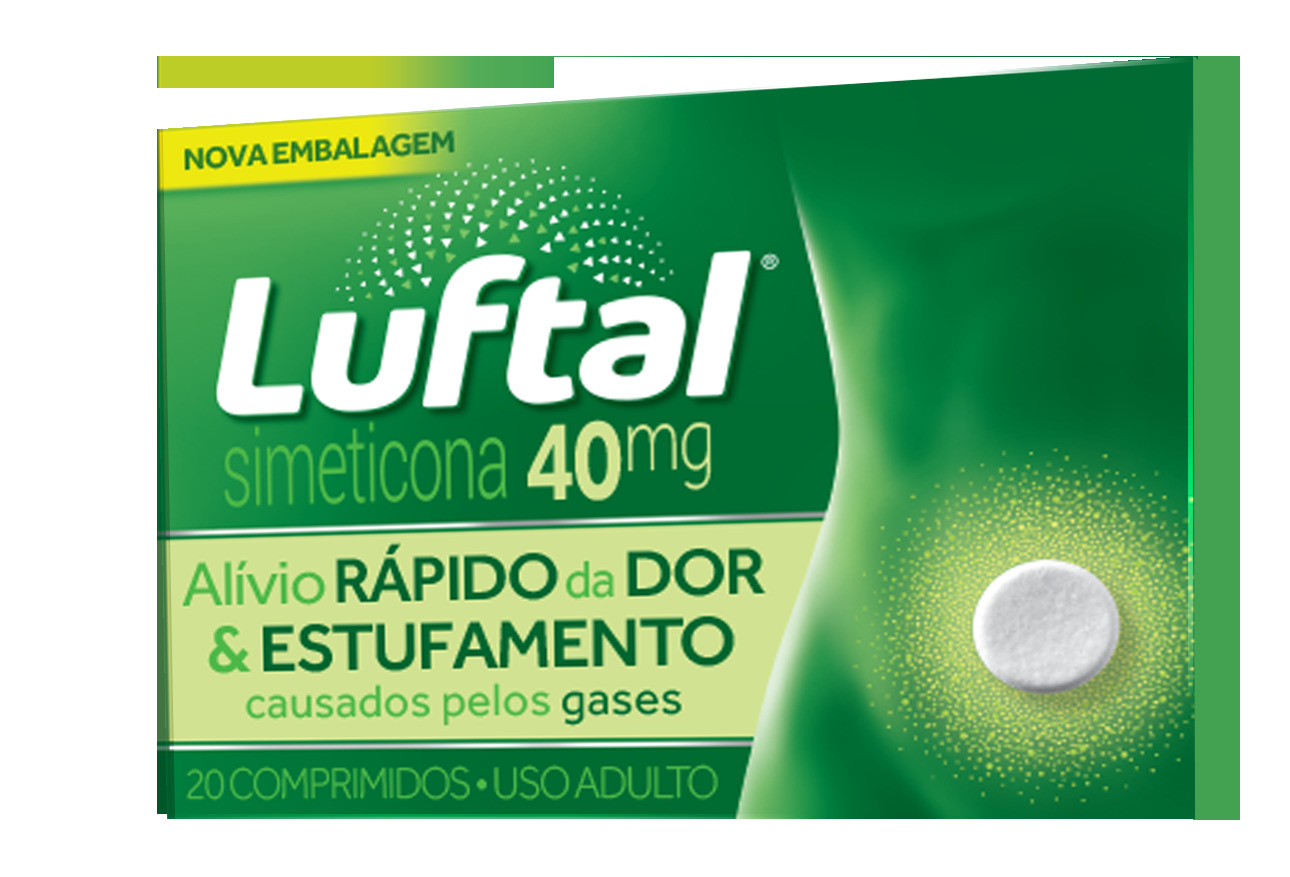 Antigases Luftal 40mg Simeticona 20 Comprimidos