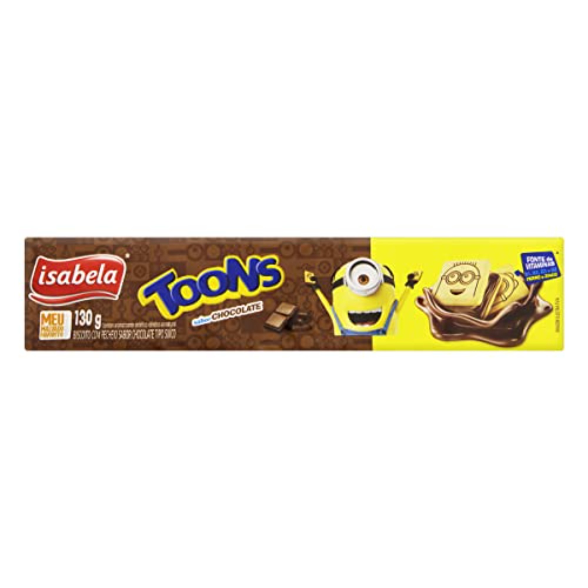 Biscoito Recheado Toons Isabela 130G Chocolate 