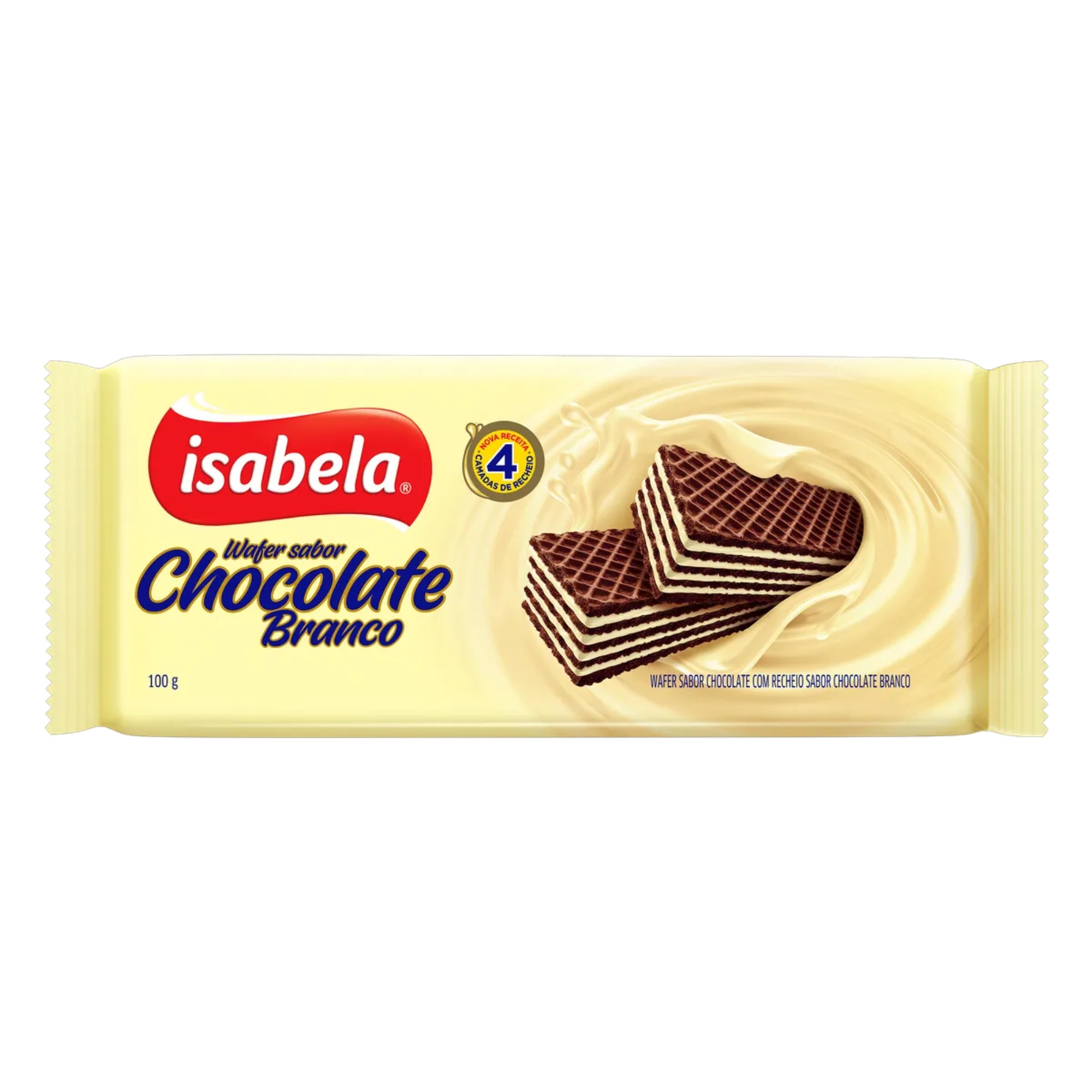 Wafer Isabela 100G Chocolate Branco