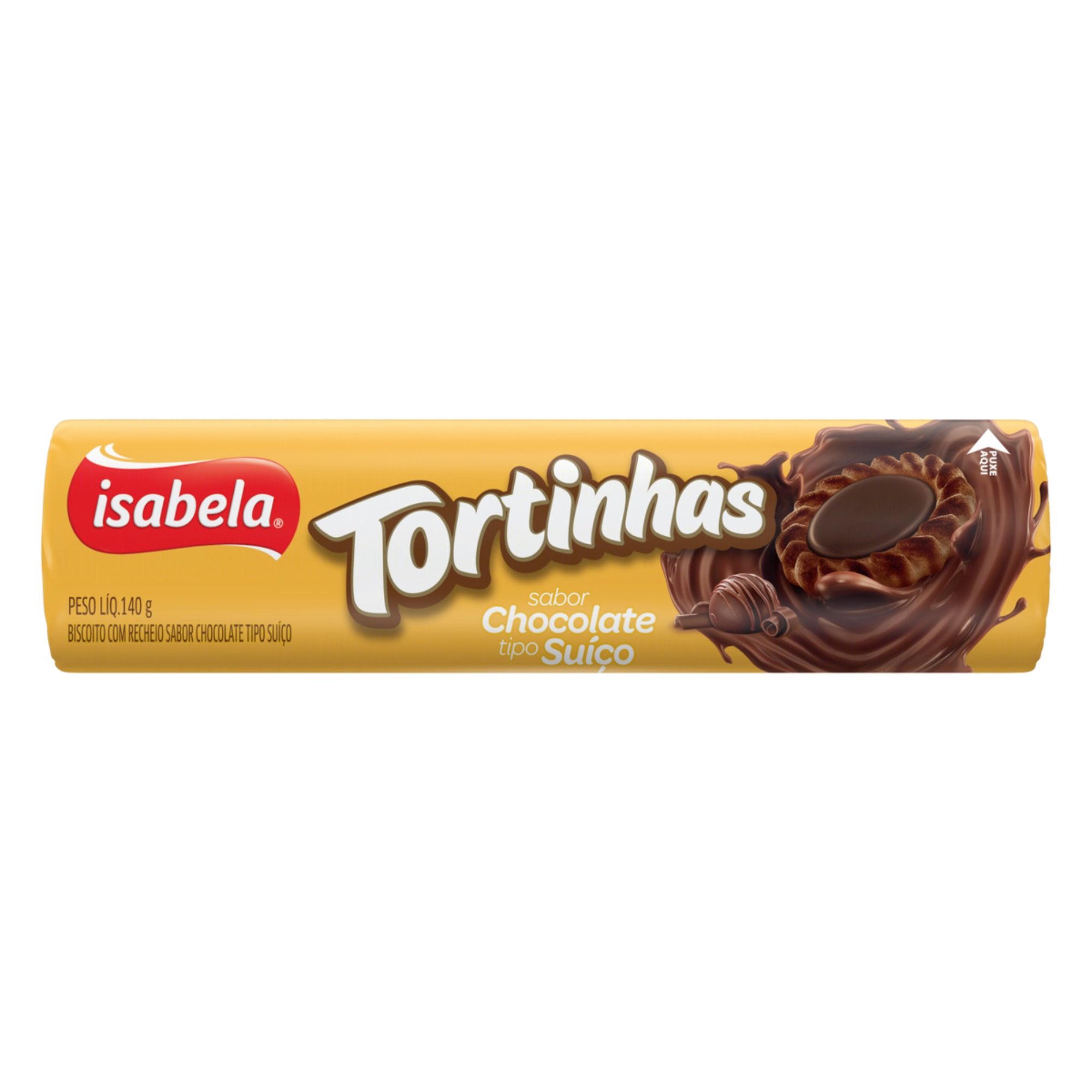 Biscoito Isabela Tortinhas 140G Chocolate Suico