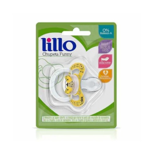 Chup Lillo Funny Animais Silic Anat Tam 2 Onça R628001