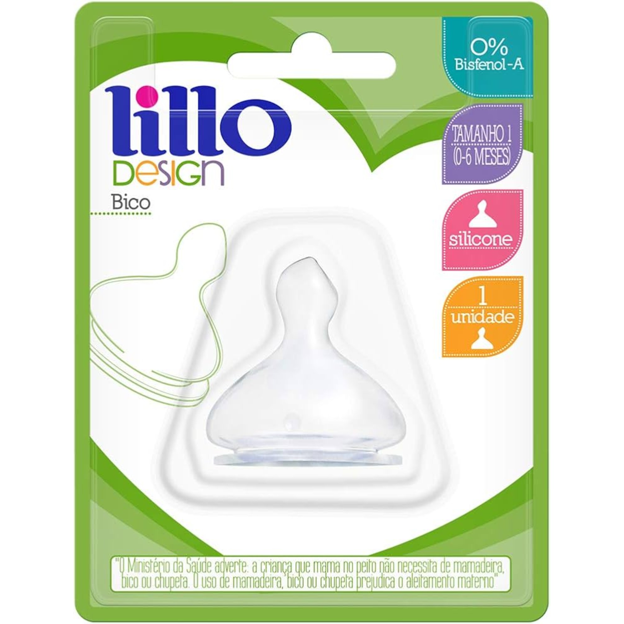 Bico De Mamadeira Lillo Ort N1 R607100*