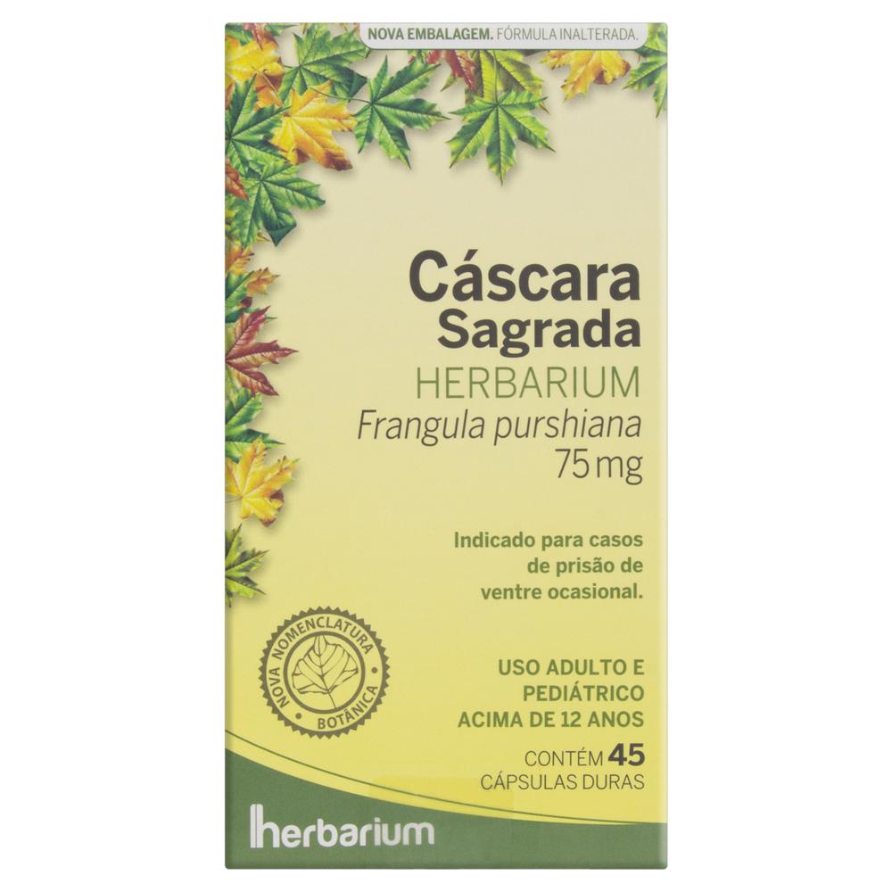 Cascara Sagrada com 45 Cápsulas Herbarium