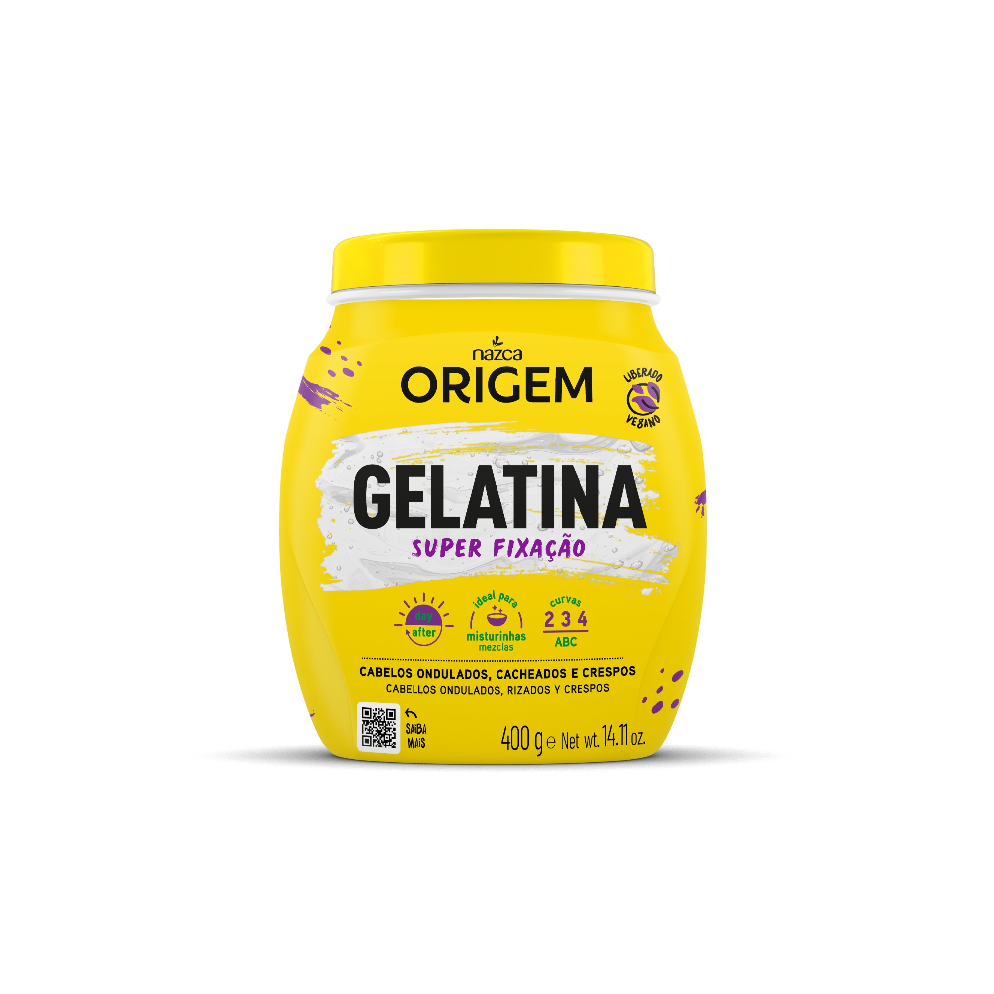 Creme de Cabelo Origem 400g Gelatina Super Fixação