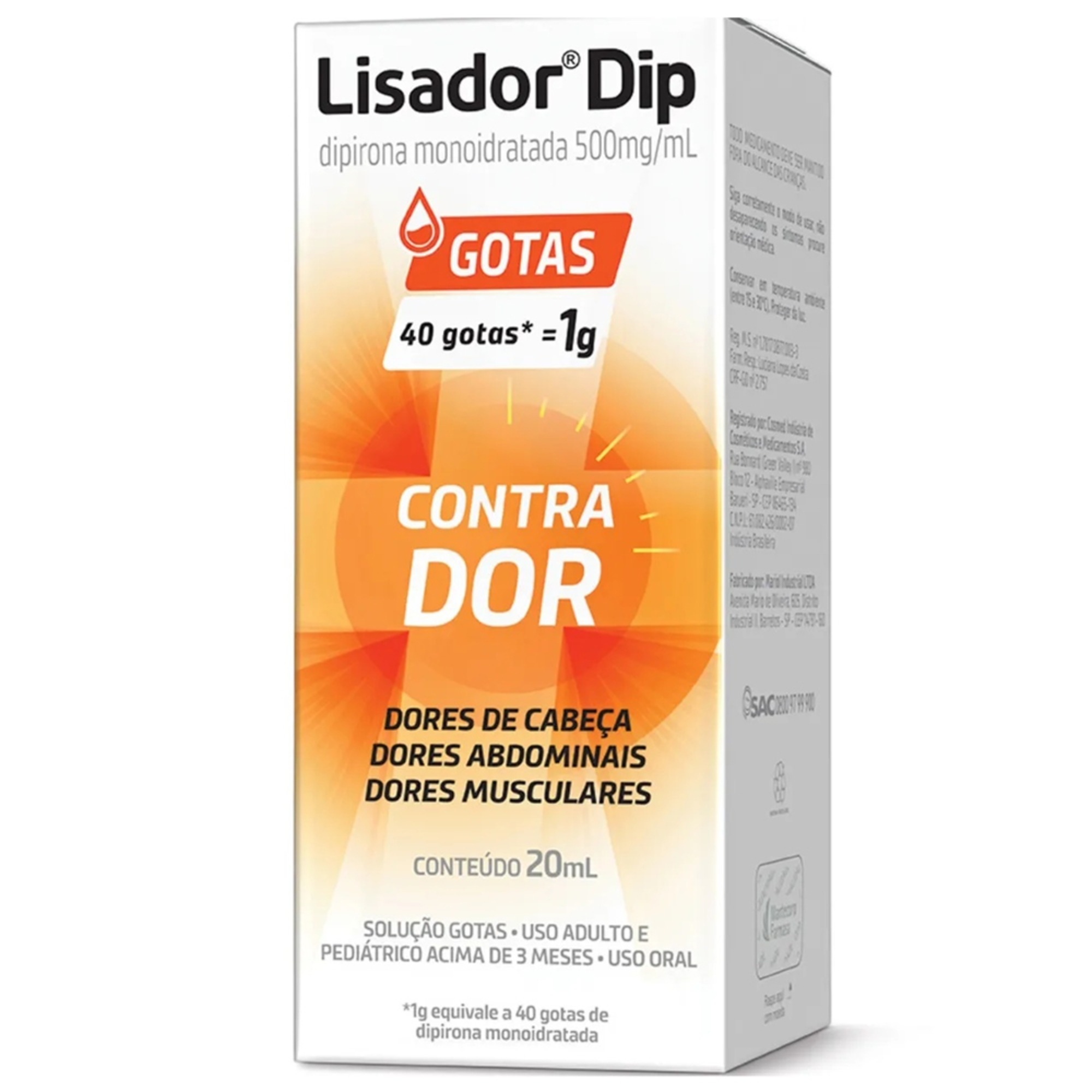 Lisador Dip 500Mg/Ml 20Ml