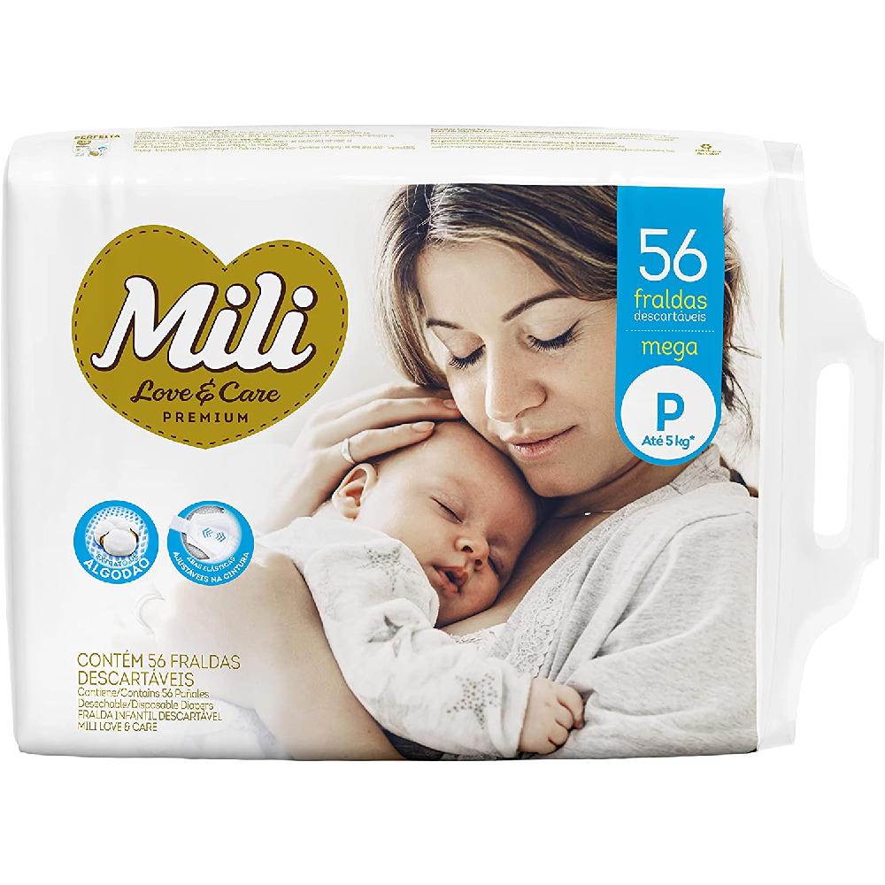 Fralda Mili Love Care Mega P Com 56 Unidades