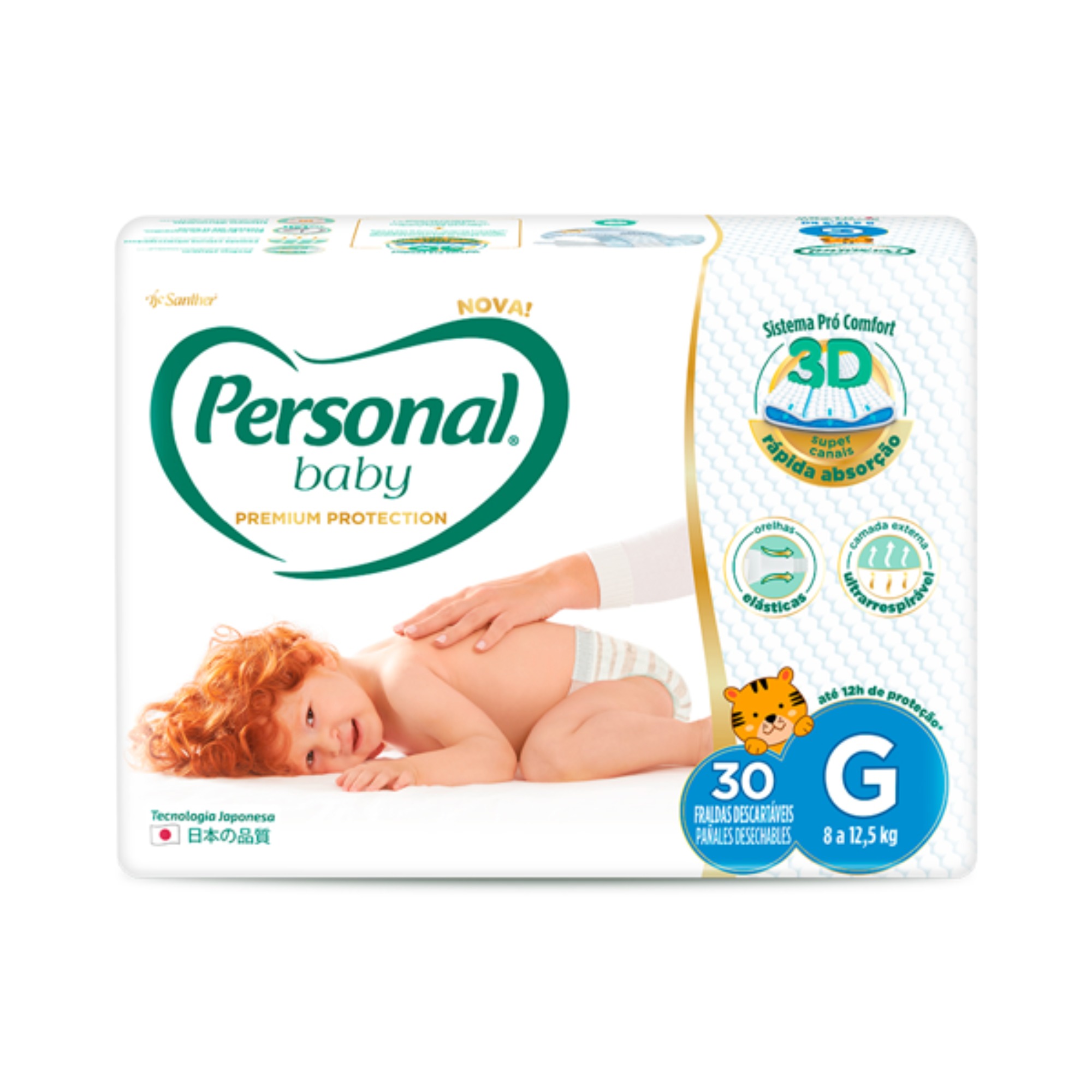 Fralda Personal Premium Protection Mega G 30 Unidades