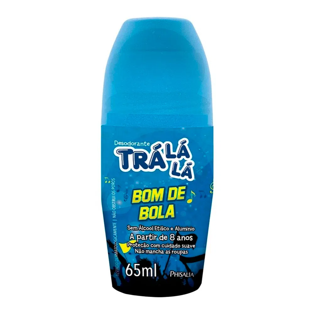 Desodorante Infantil Trá Lá Lá Bom de Bola Roll-on 65ml