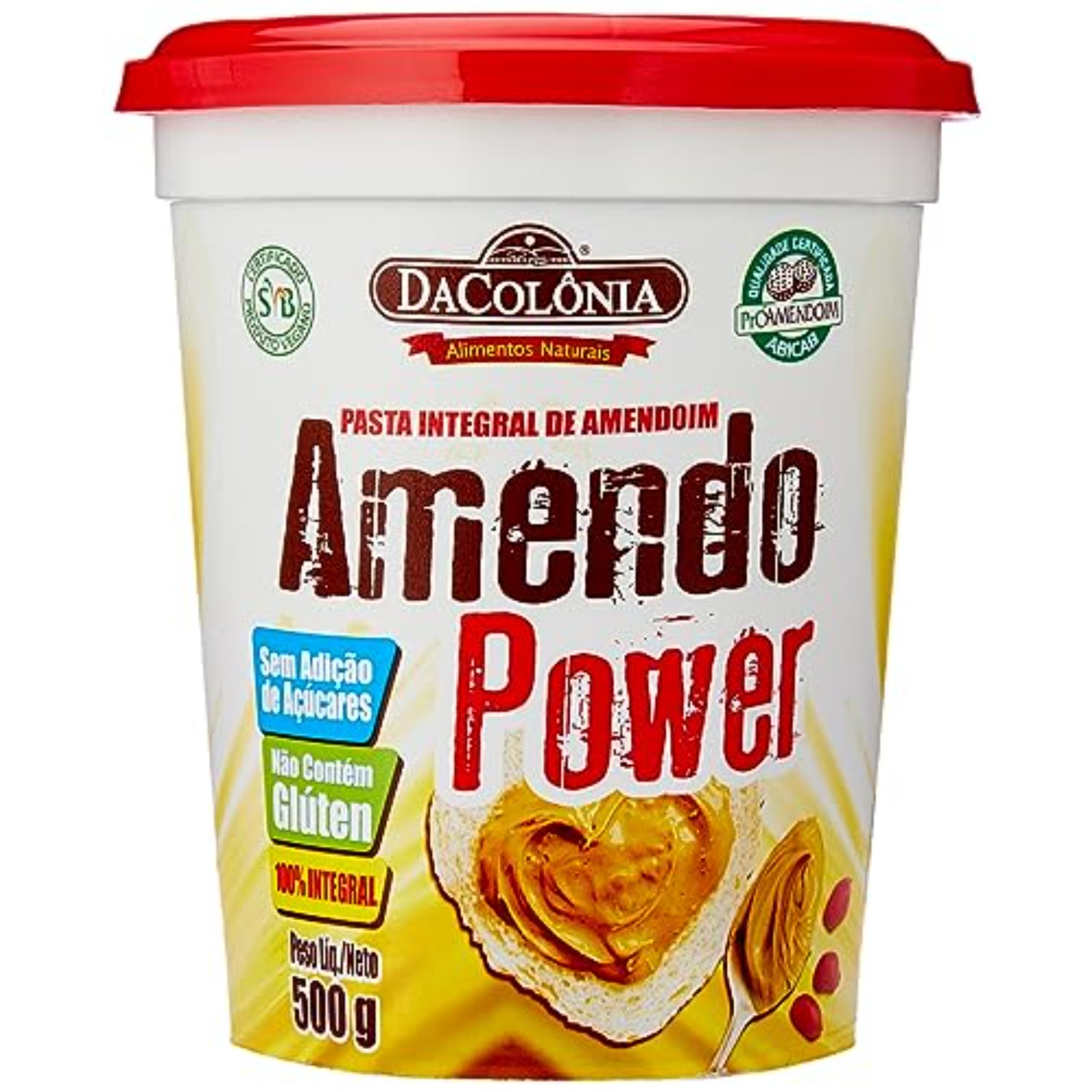 Pasta de Amendoim DaColônia 500g Amendo Power Integral