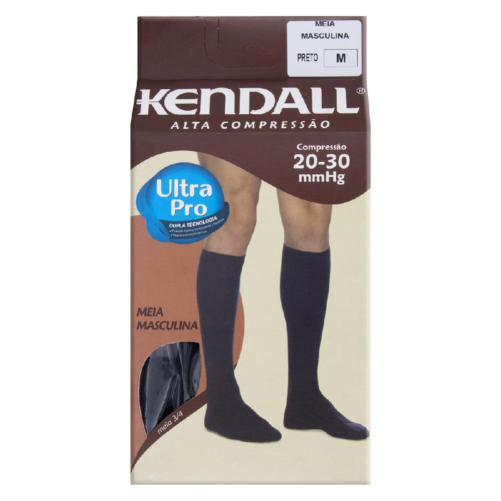 Kendall Meia Masculina Alta Compressão M Preta
