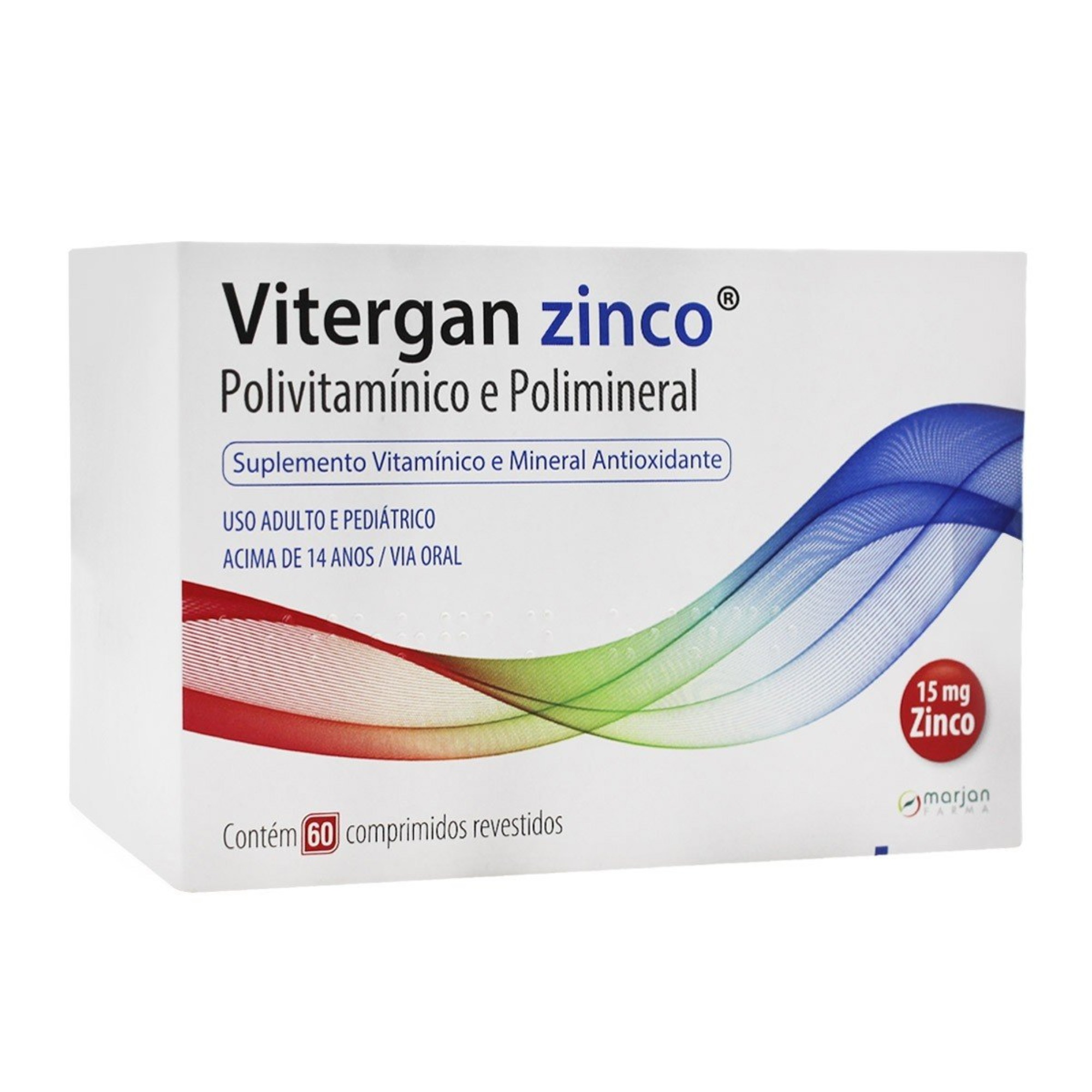 Vitergan Zinco com 60 Comprimidos