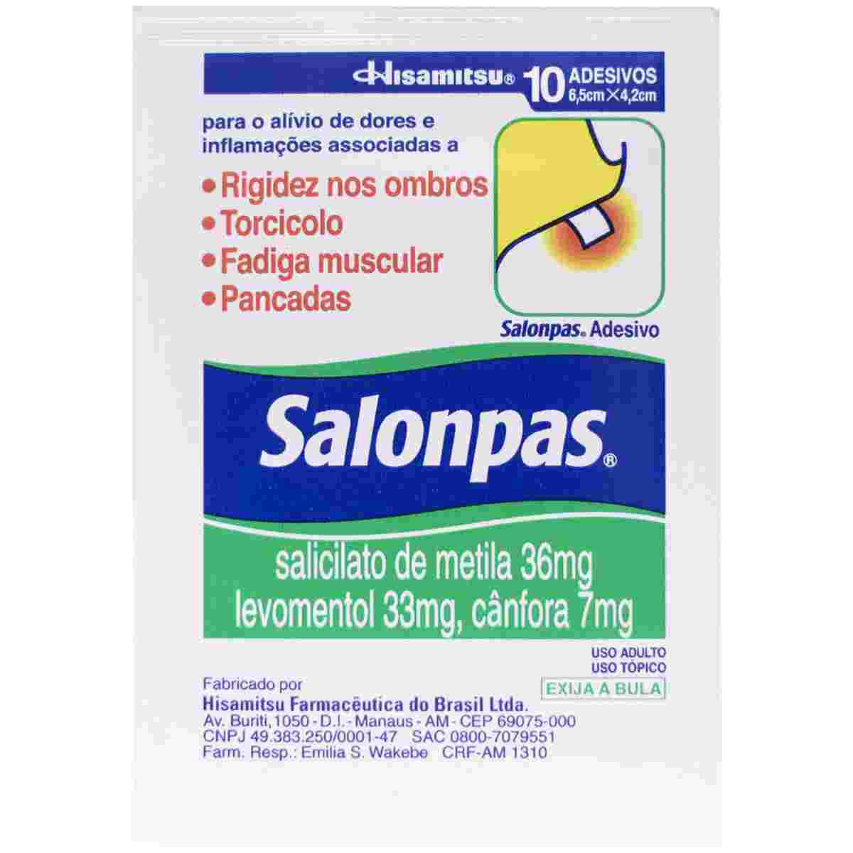 Salonpas Adesivo Pequeno 04 Unidades