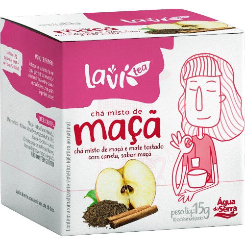 Chá Lavi 10 Saches X 13G Maçã
