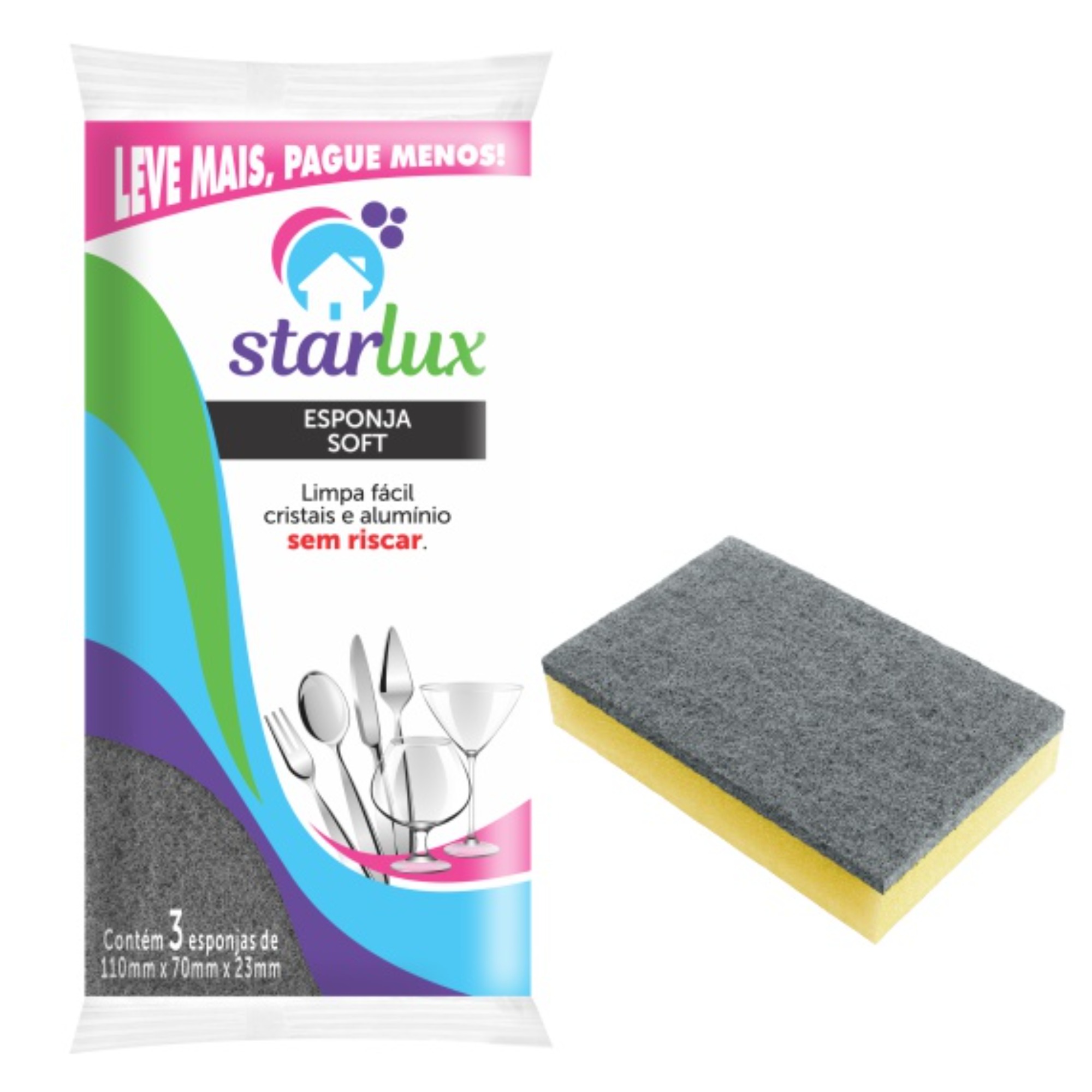 Esponja Soft Prata Starlux UD