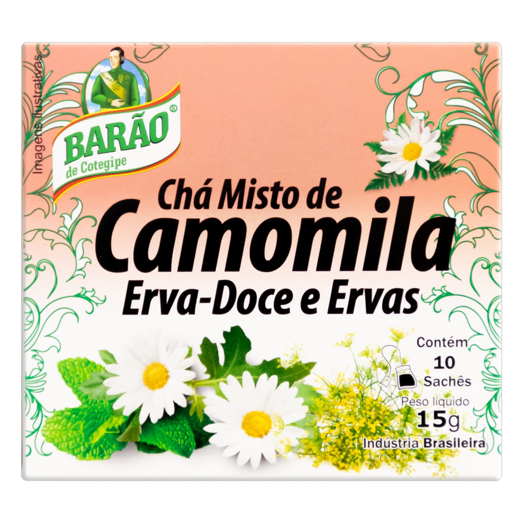 Chá Barão 13G Misto Camomila, Erva Doce E Ervas