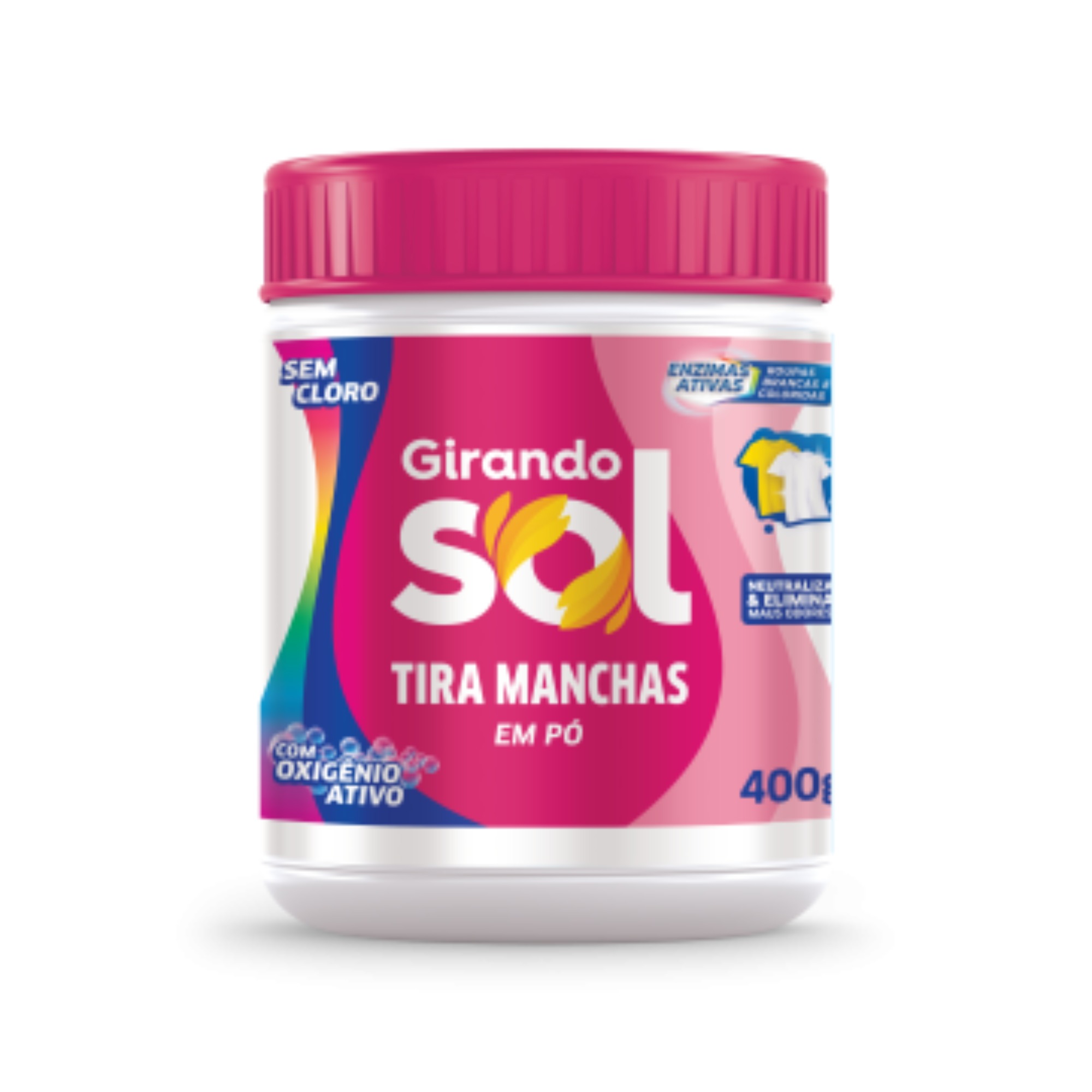 Tira Manchas Girando Sol 400g Pote Sem Cloro em Pó